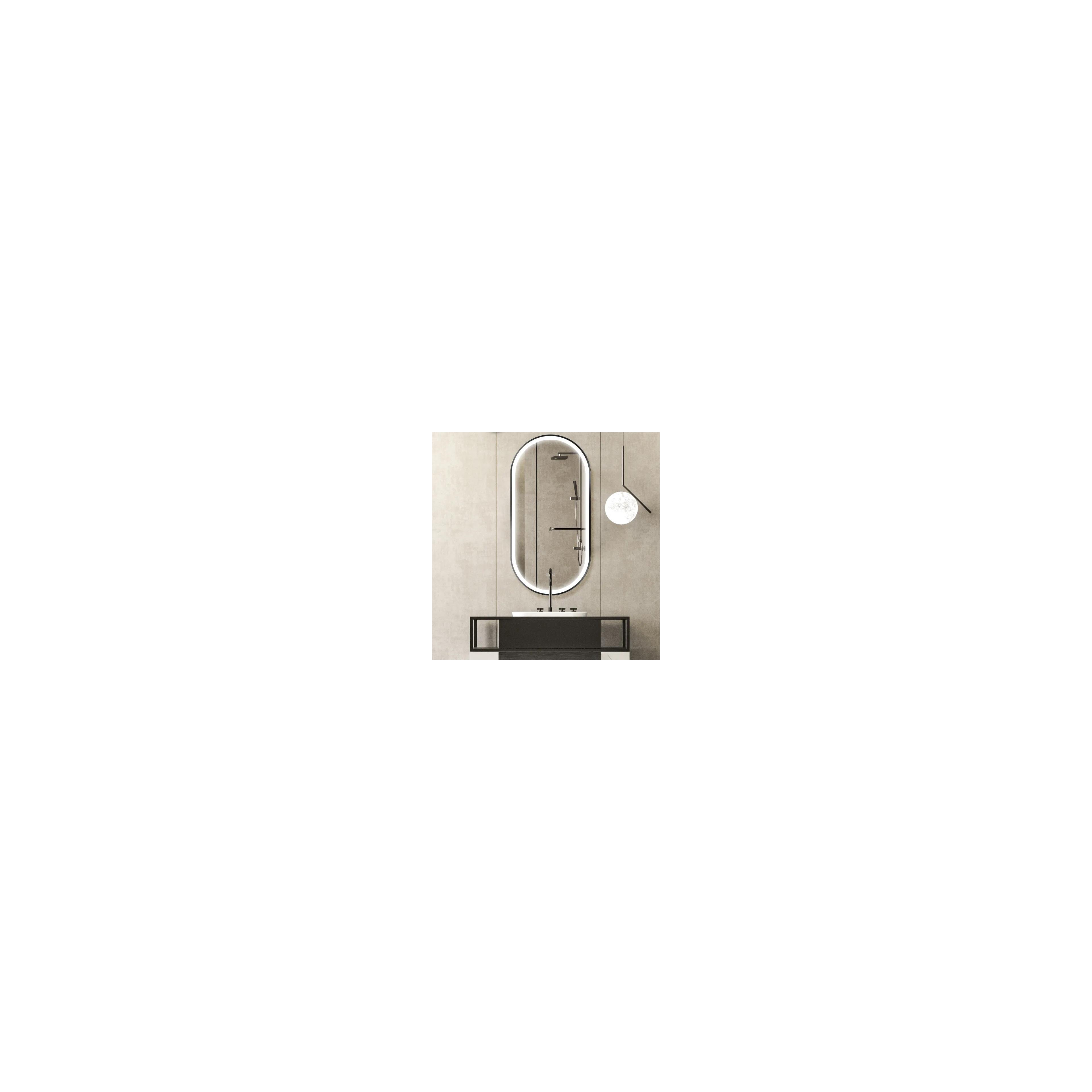 Miroir LED OVL 50x100cm Black