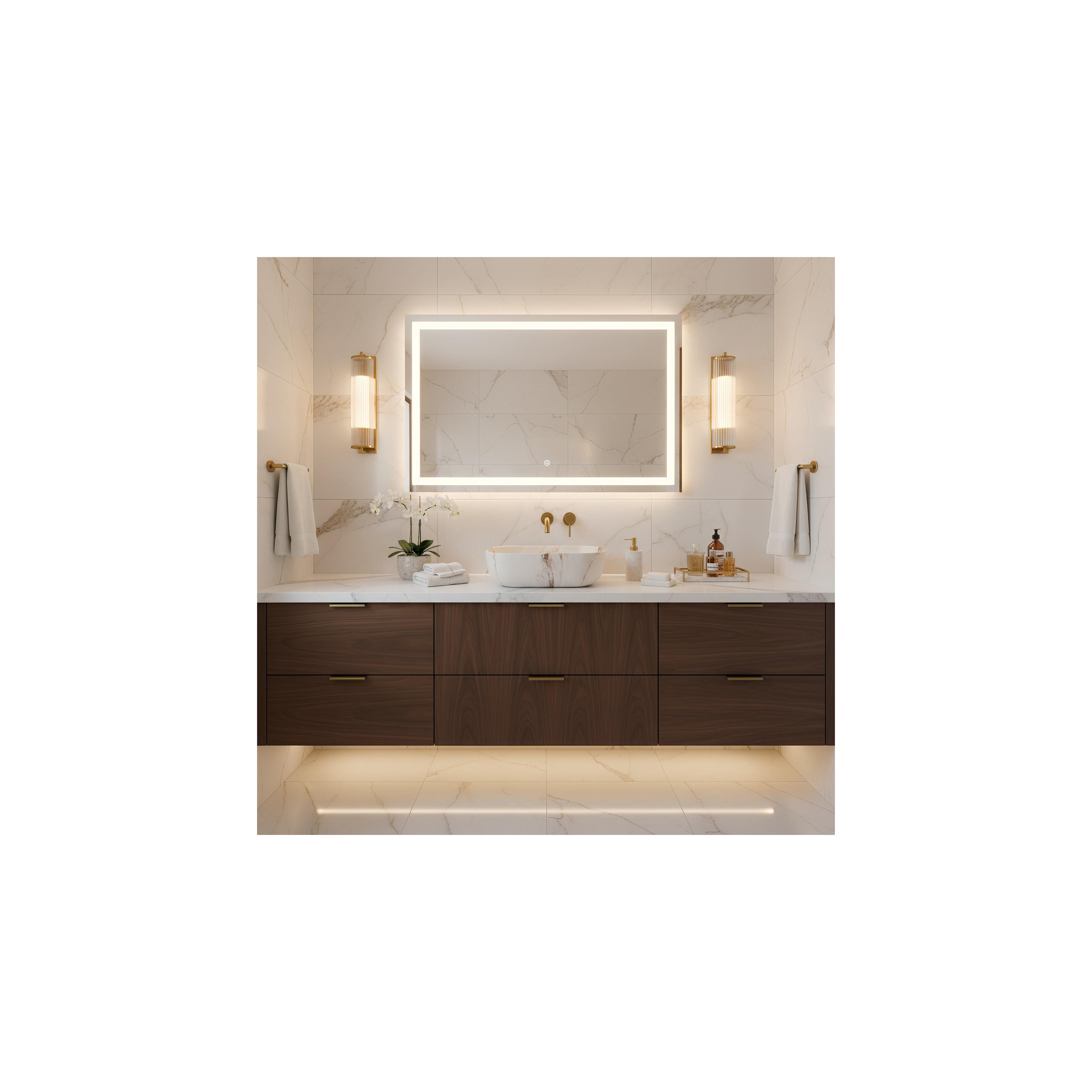 Countertop washbasin Rea Belinda Marrone Matt