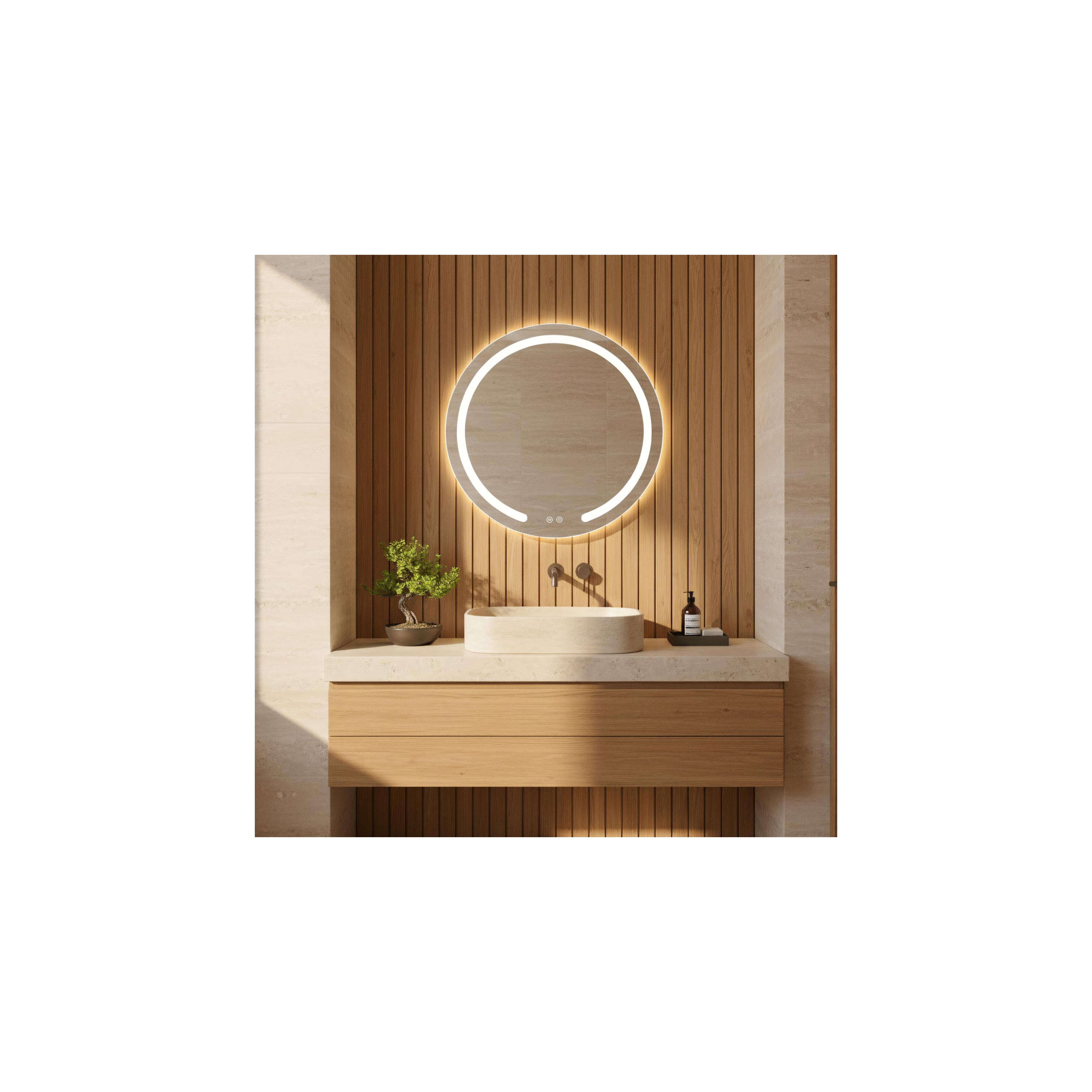 Miroir LED 60cm Modern