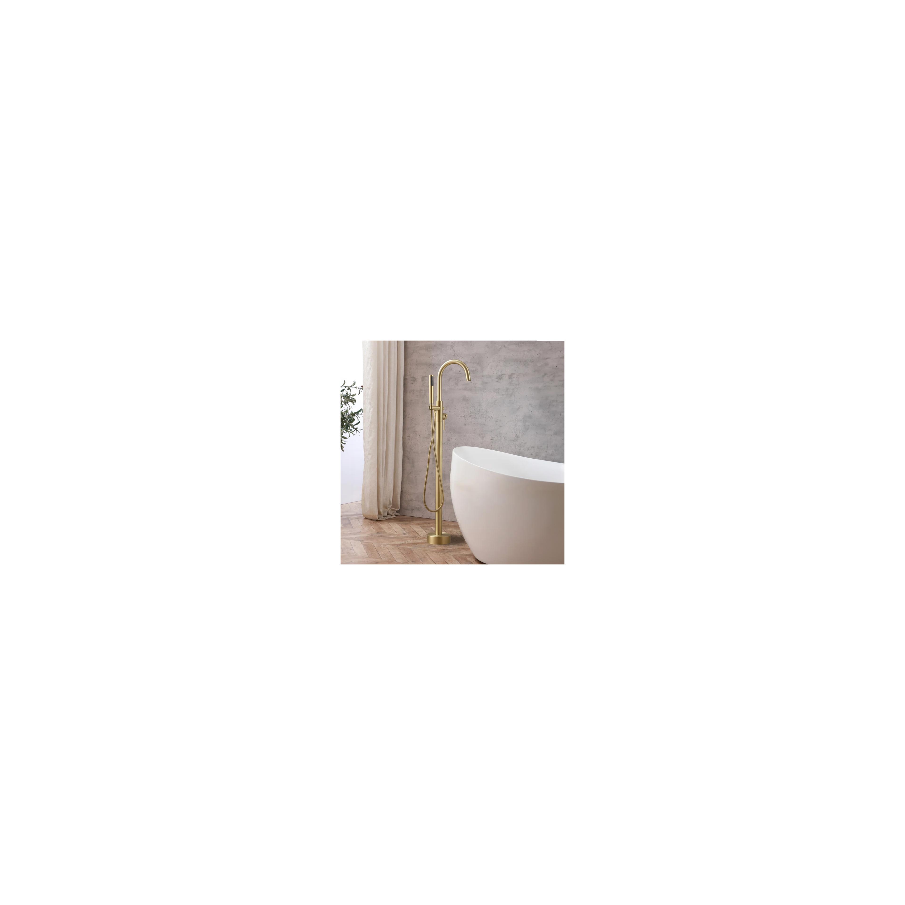 Free-standing faucet Rea MONO Gold Brush