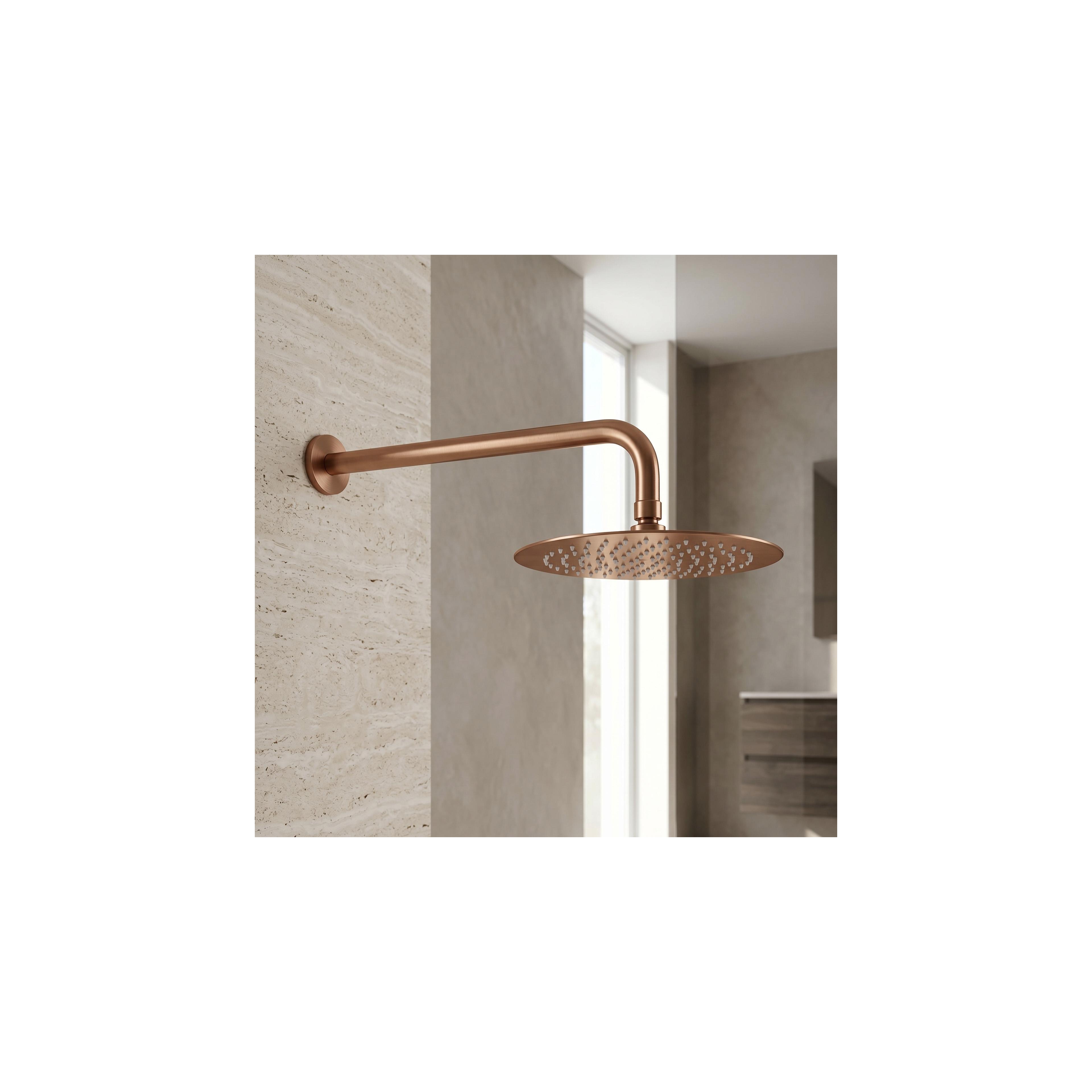 Runde Regendusche REA JS-P014BRG 25cm Brush Copper