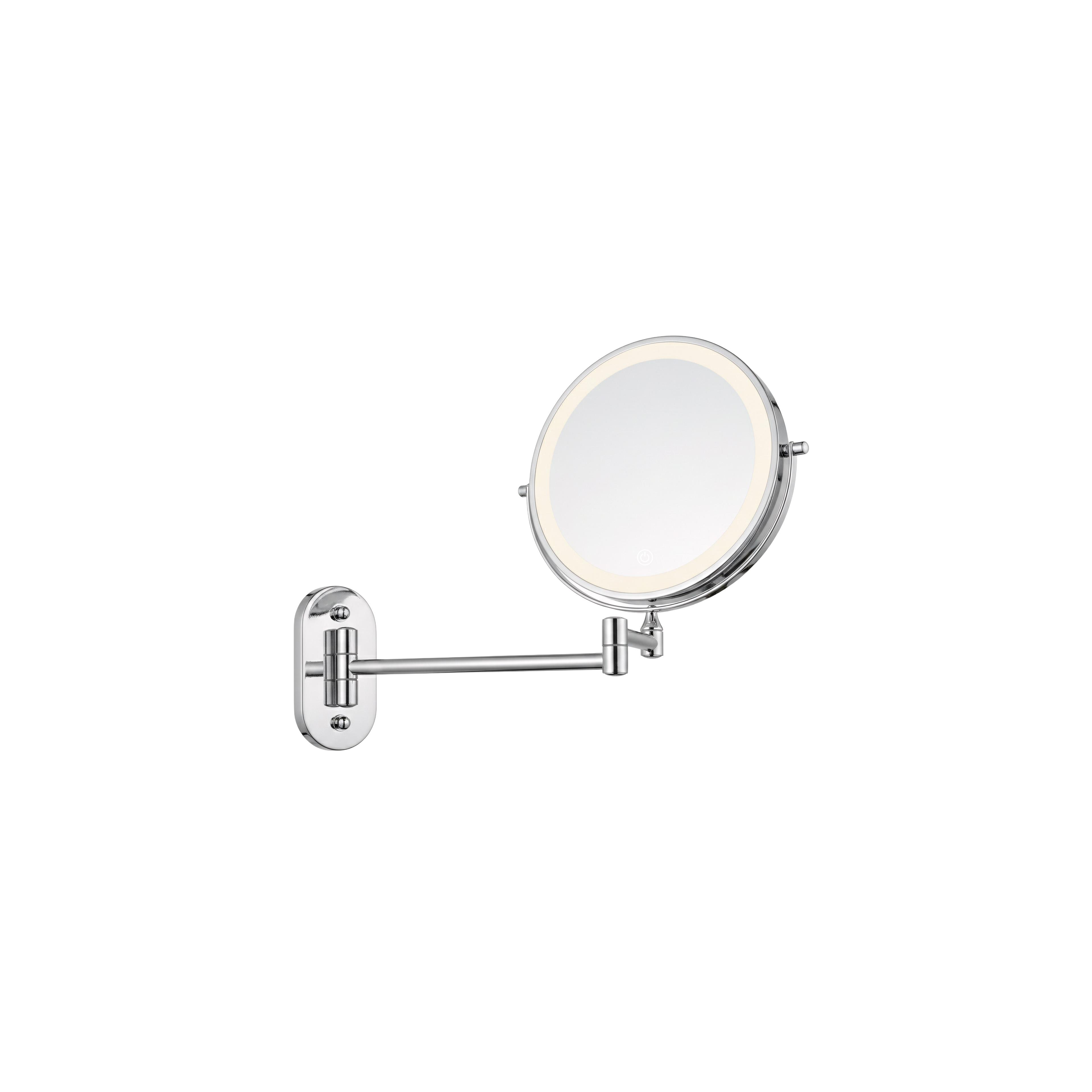 LED seinapeegel Glow Chrome