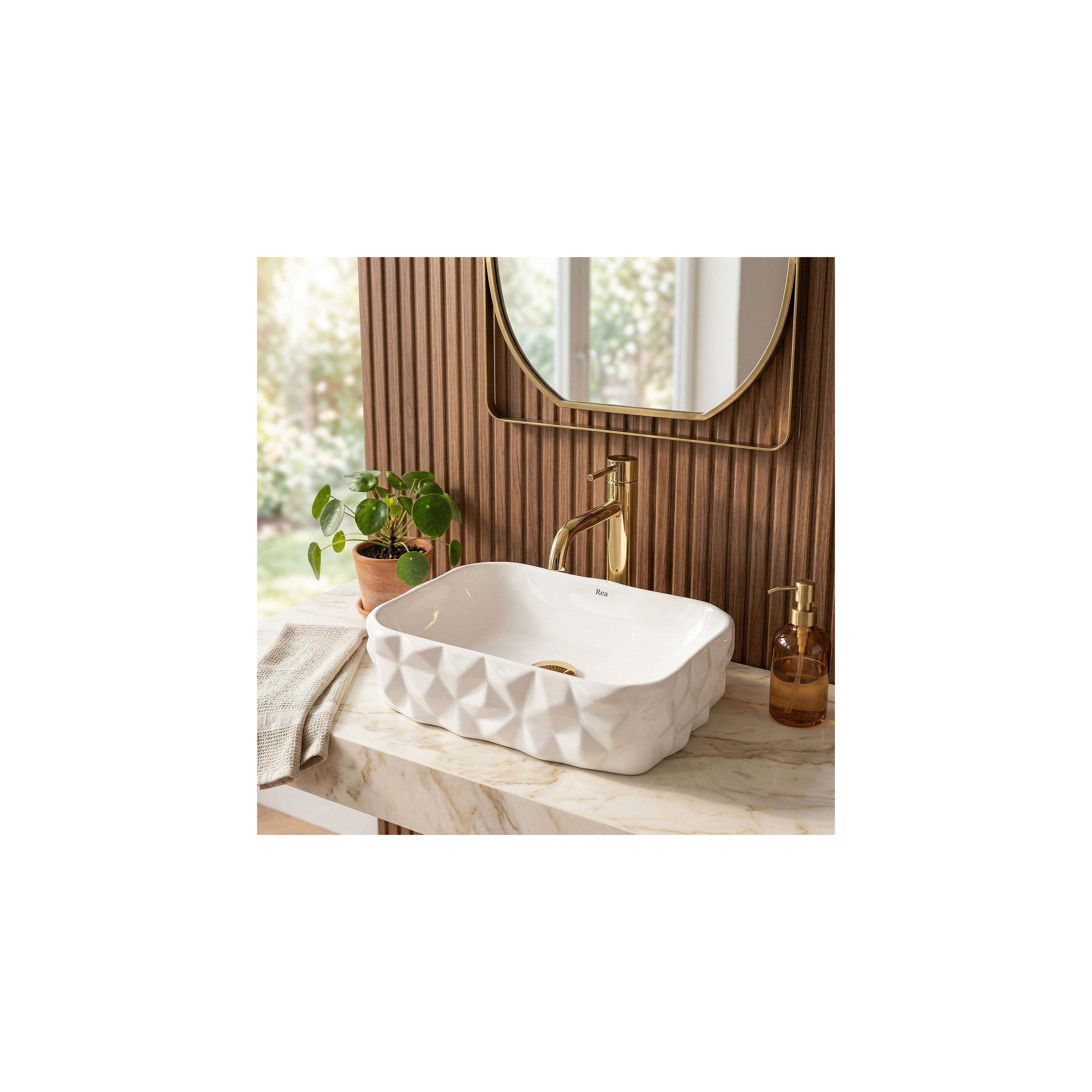Countertop washbasin Rea Zamia