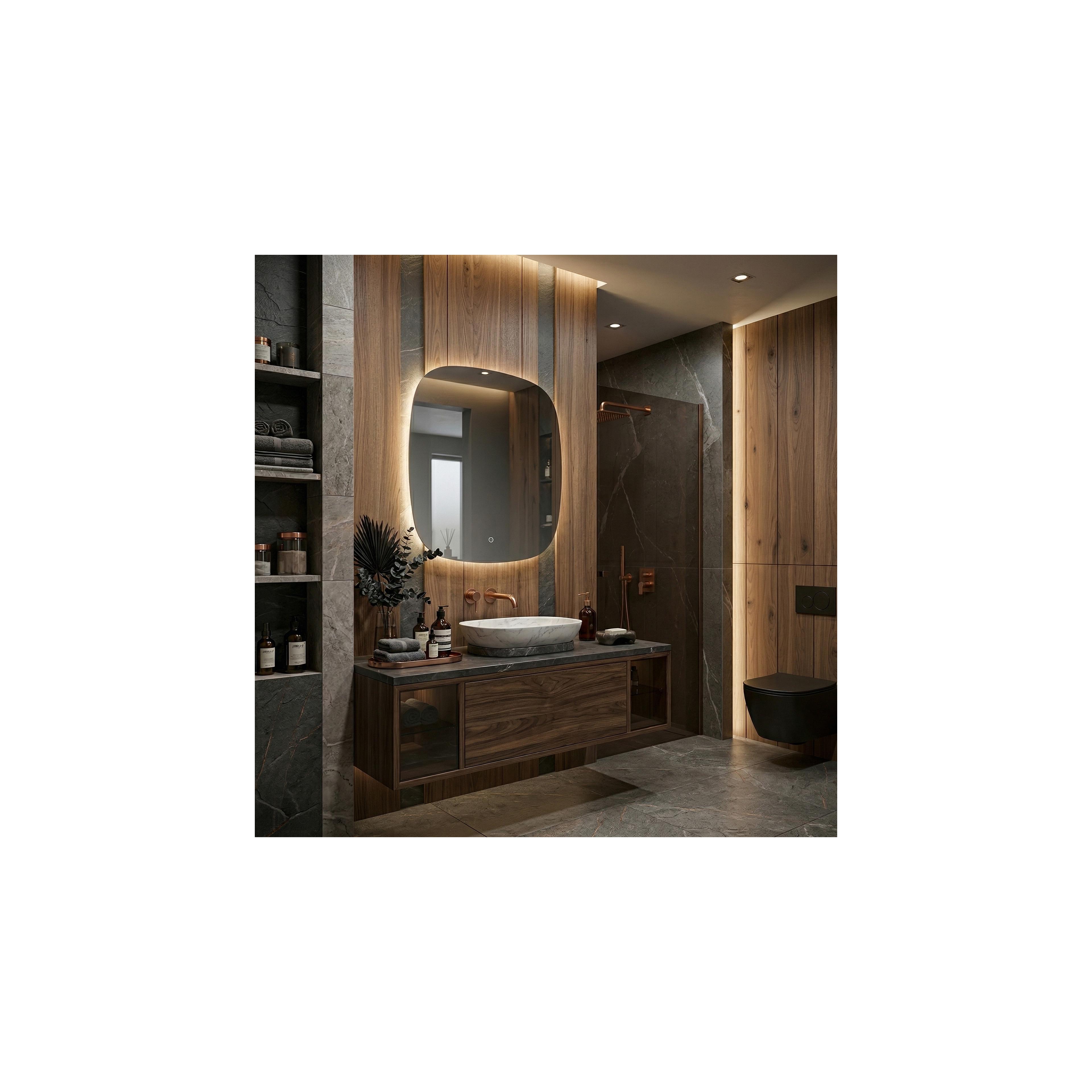 Mirror LED 70x70cm TOP