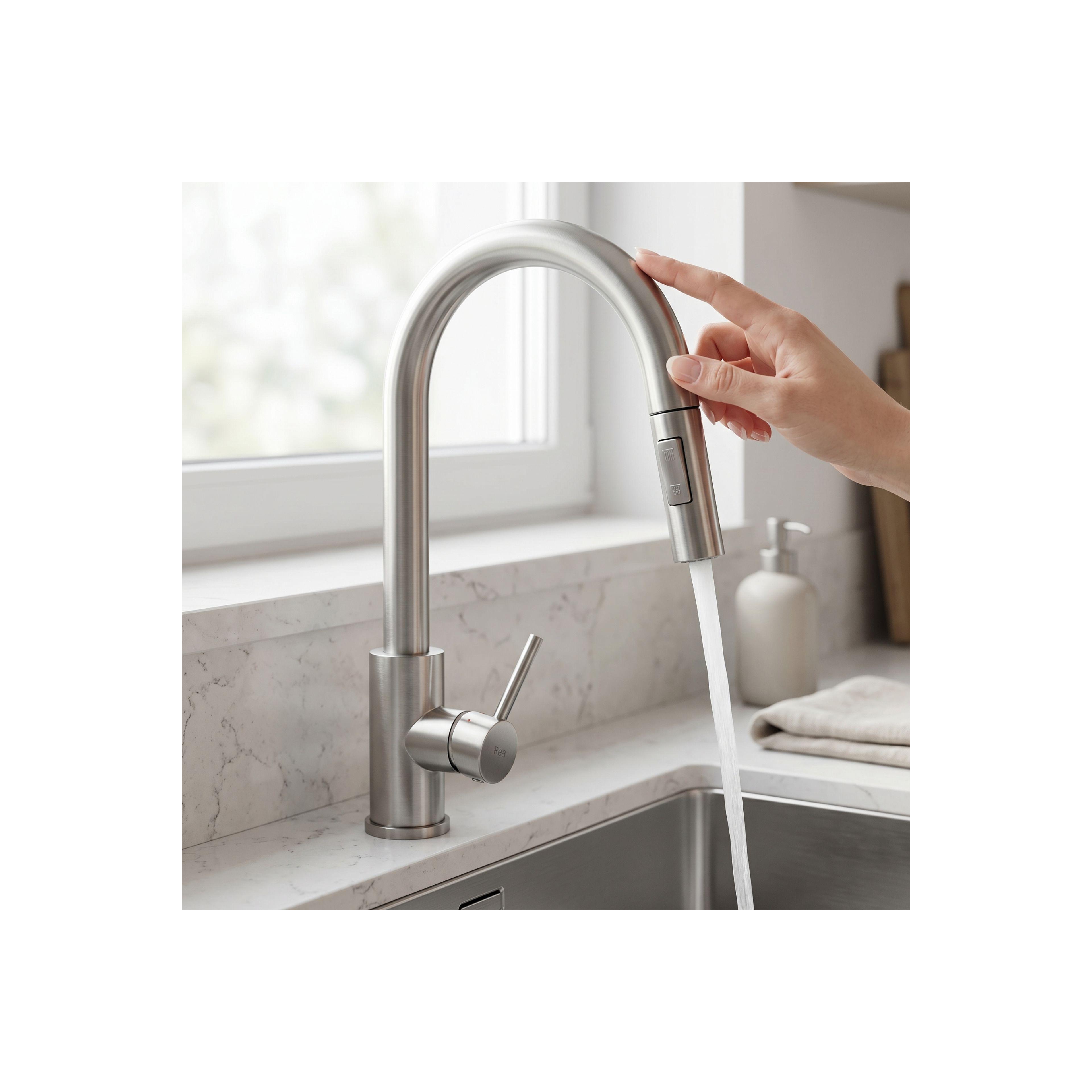 Kitchen faucet Fresh Touch Brush Nickel