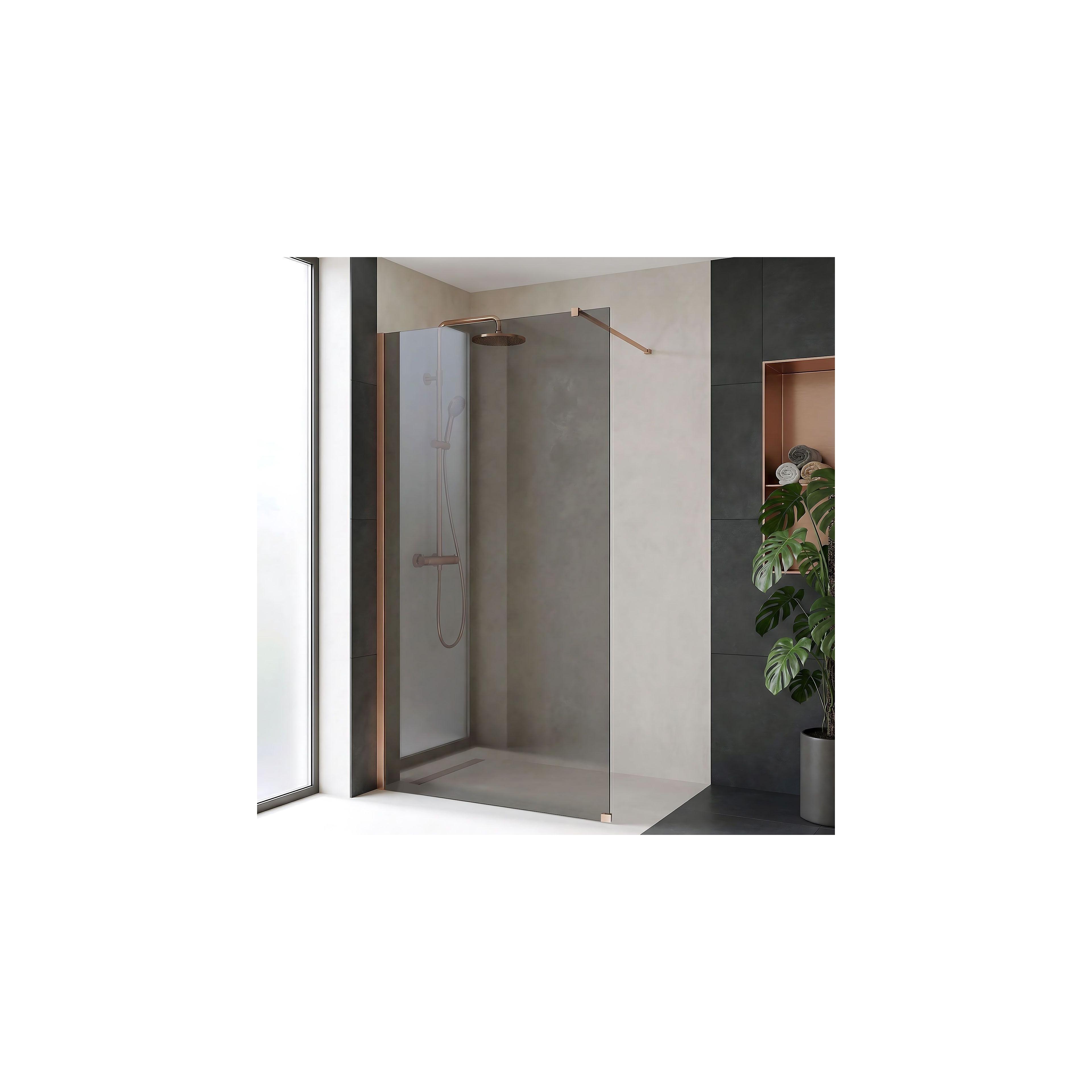 Paroi de douche Rea Flexi Grey / Brush Copper 120