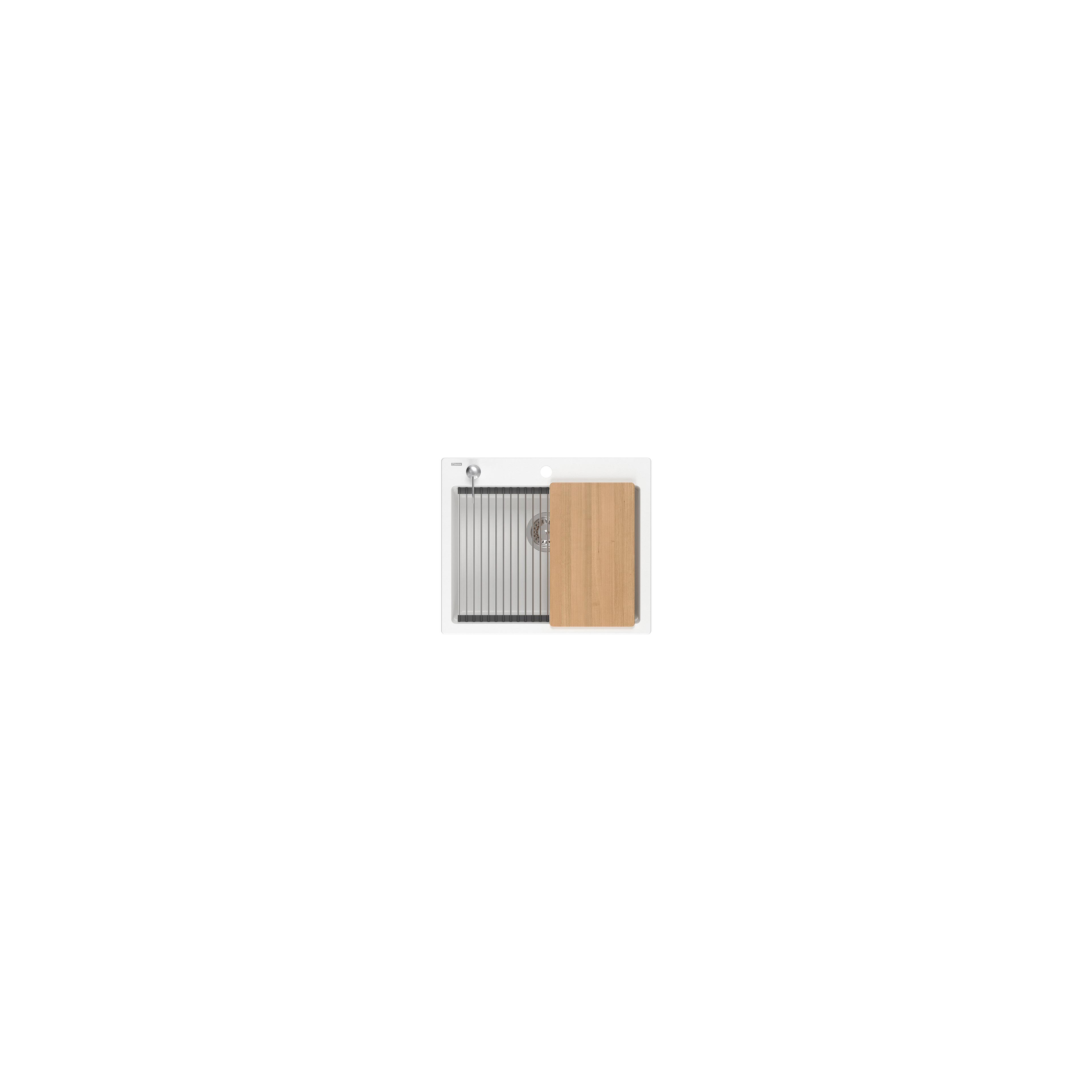 évier en granit KURT 110 WORKSTATION White