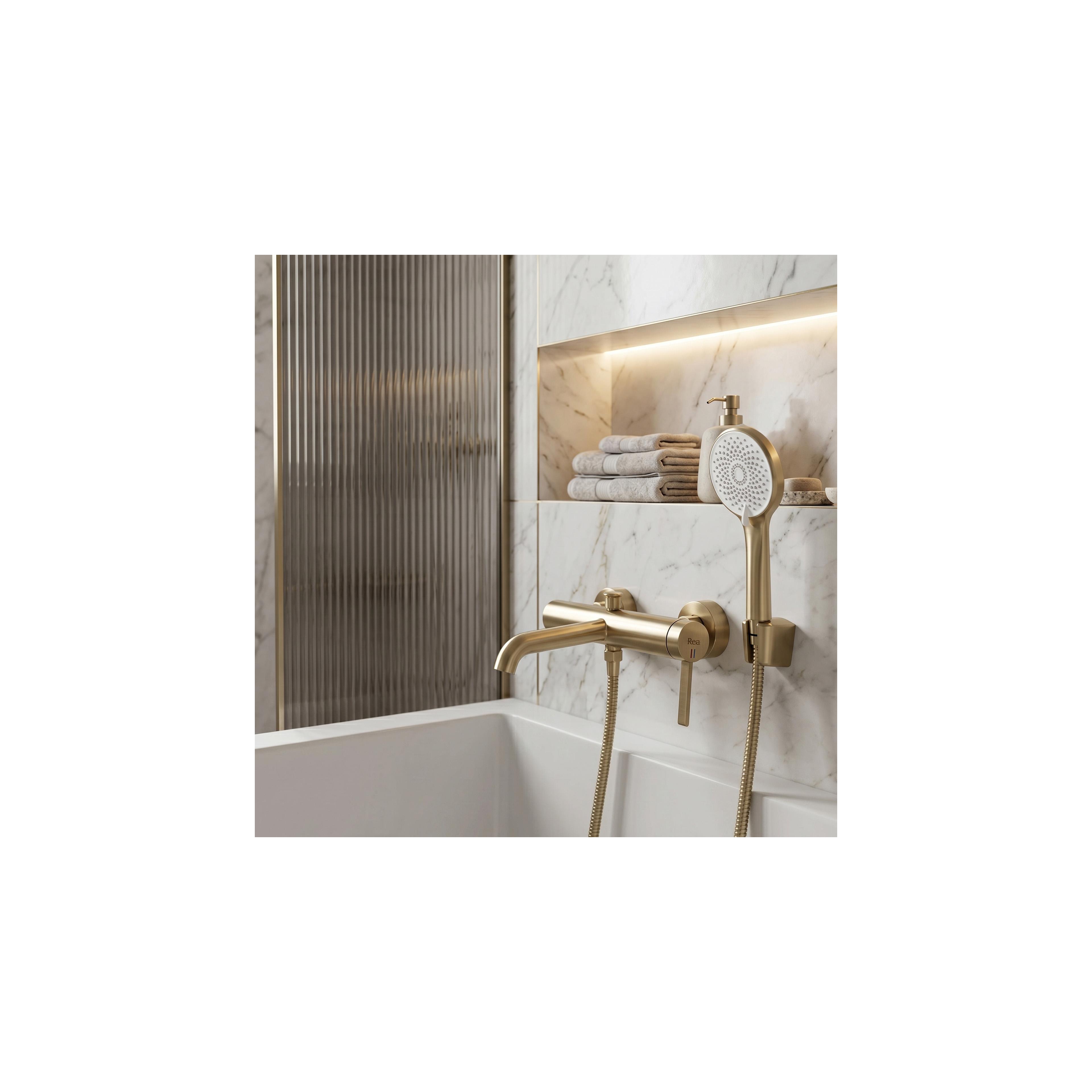 Bath faucet REA Rivo Brush Gold