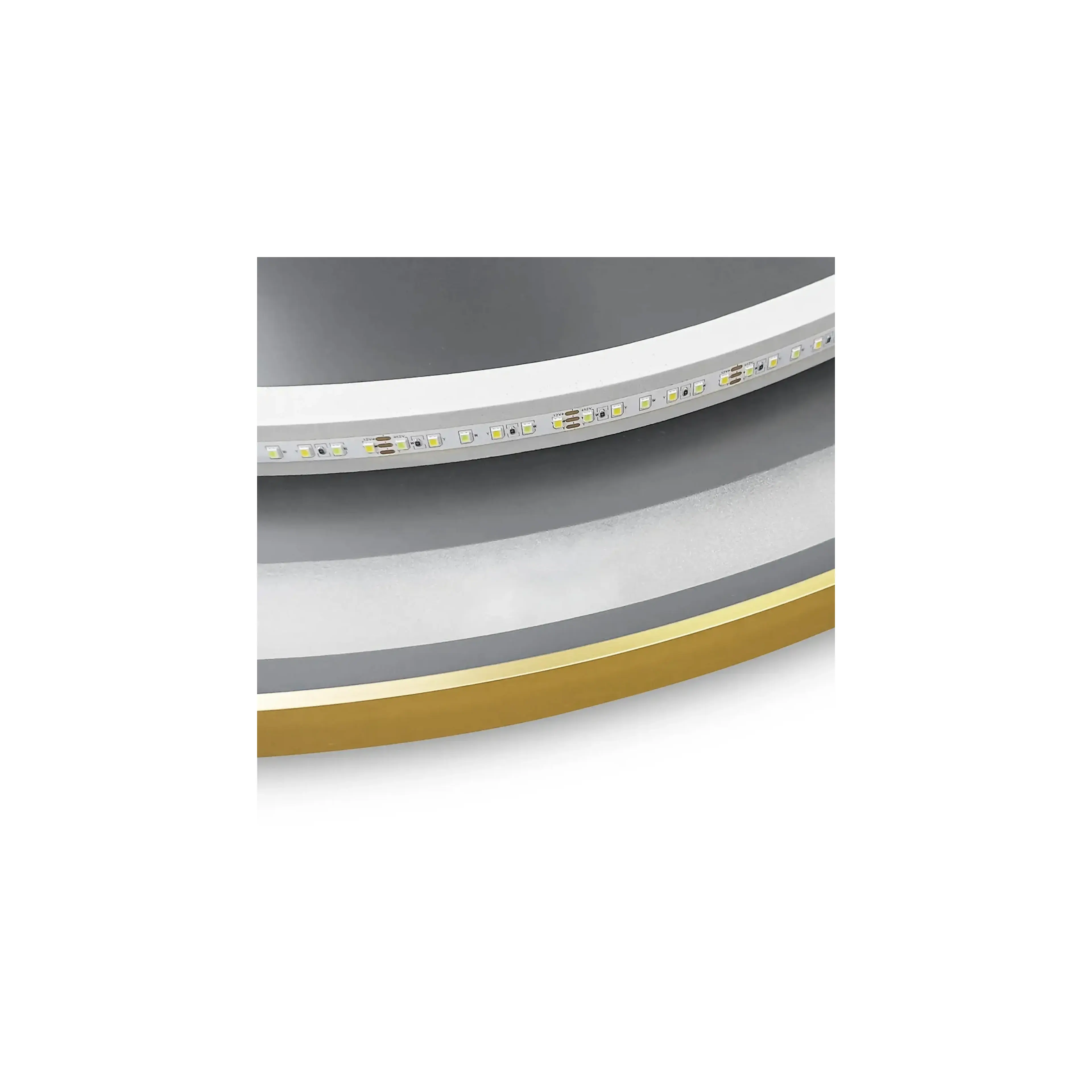 Miroir LED 50cm MMJ BRUSH GOLD