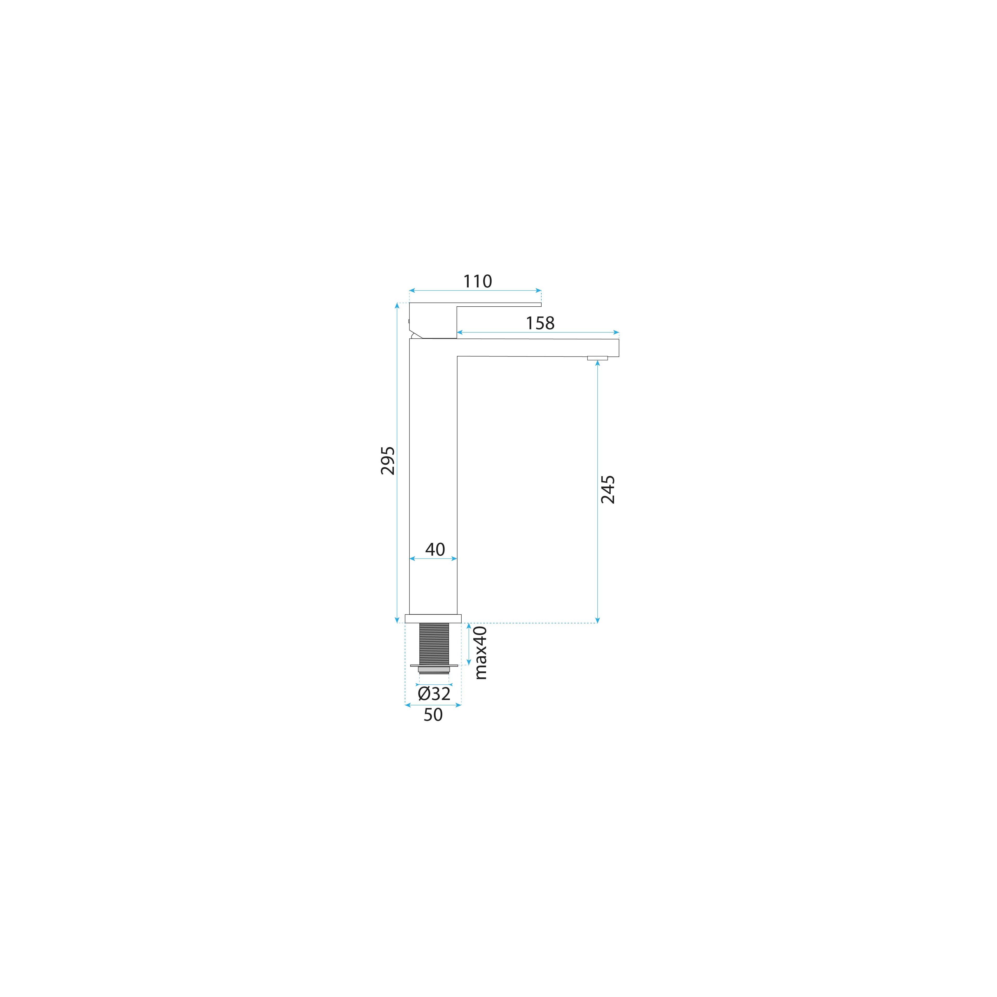 Robinet de salle de bain Rea Arlo Black