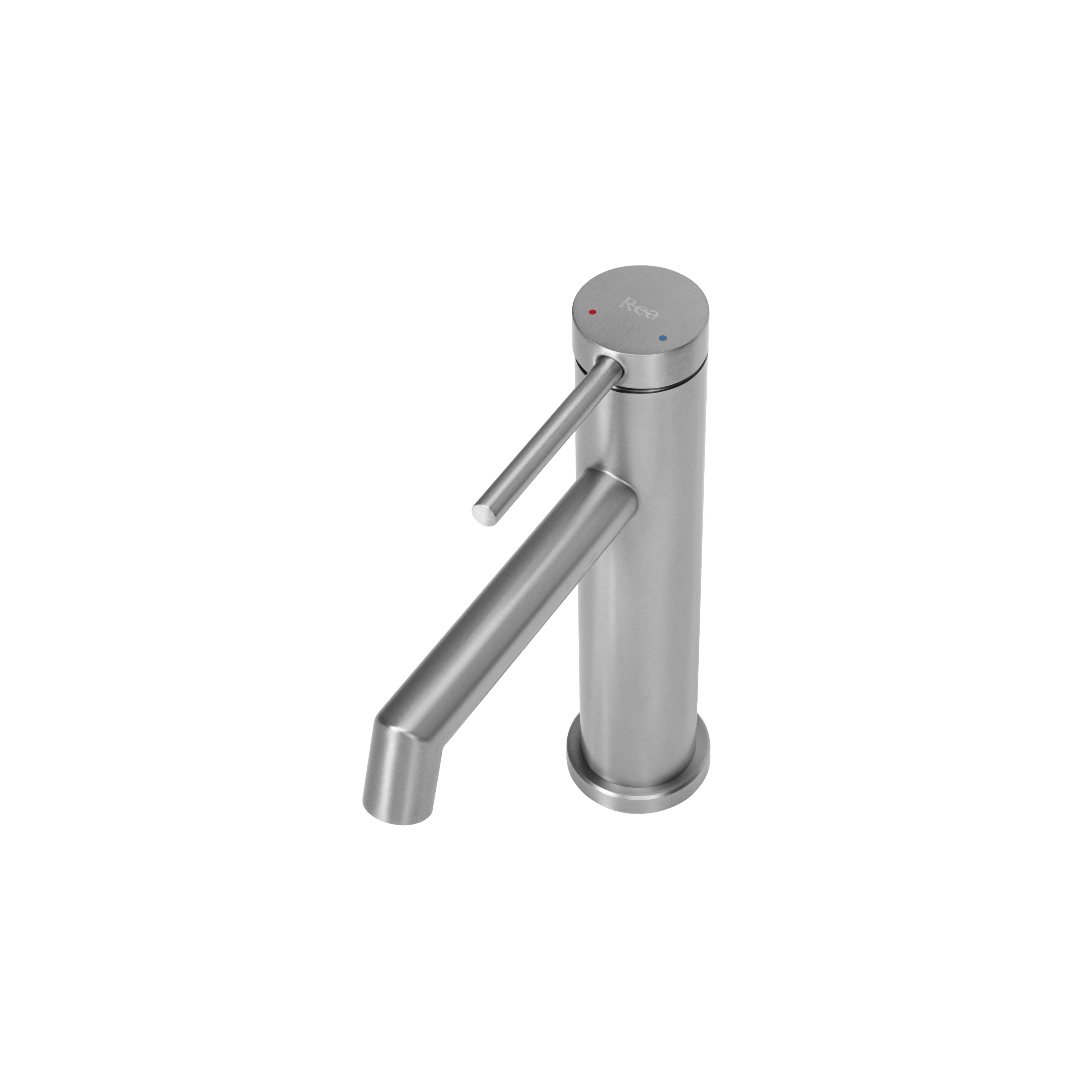Kriauklės maišytuvas Rea Foss Nickel Brush Low