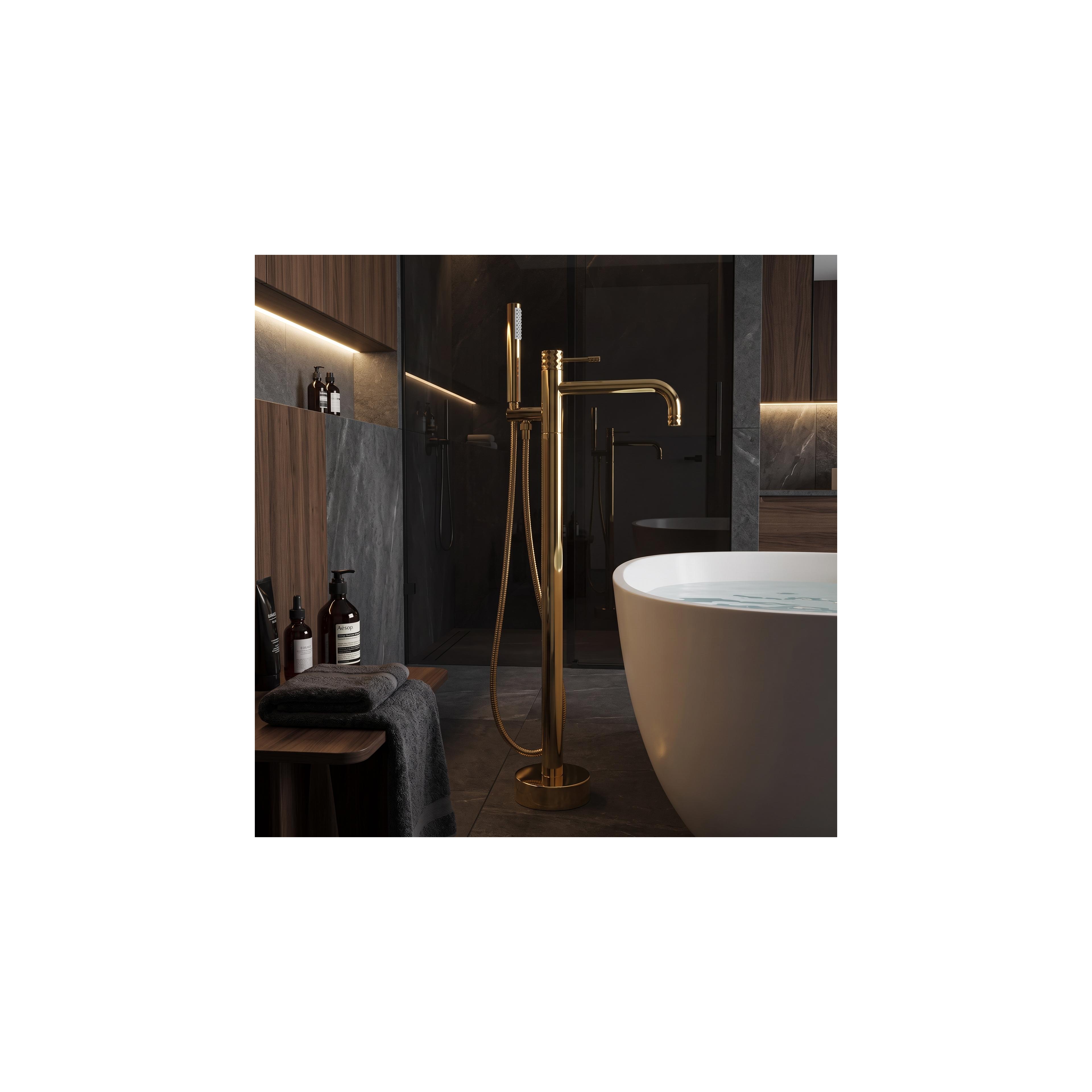 Torneira para banheira Rea Lungo Diamond Gold