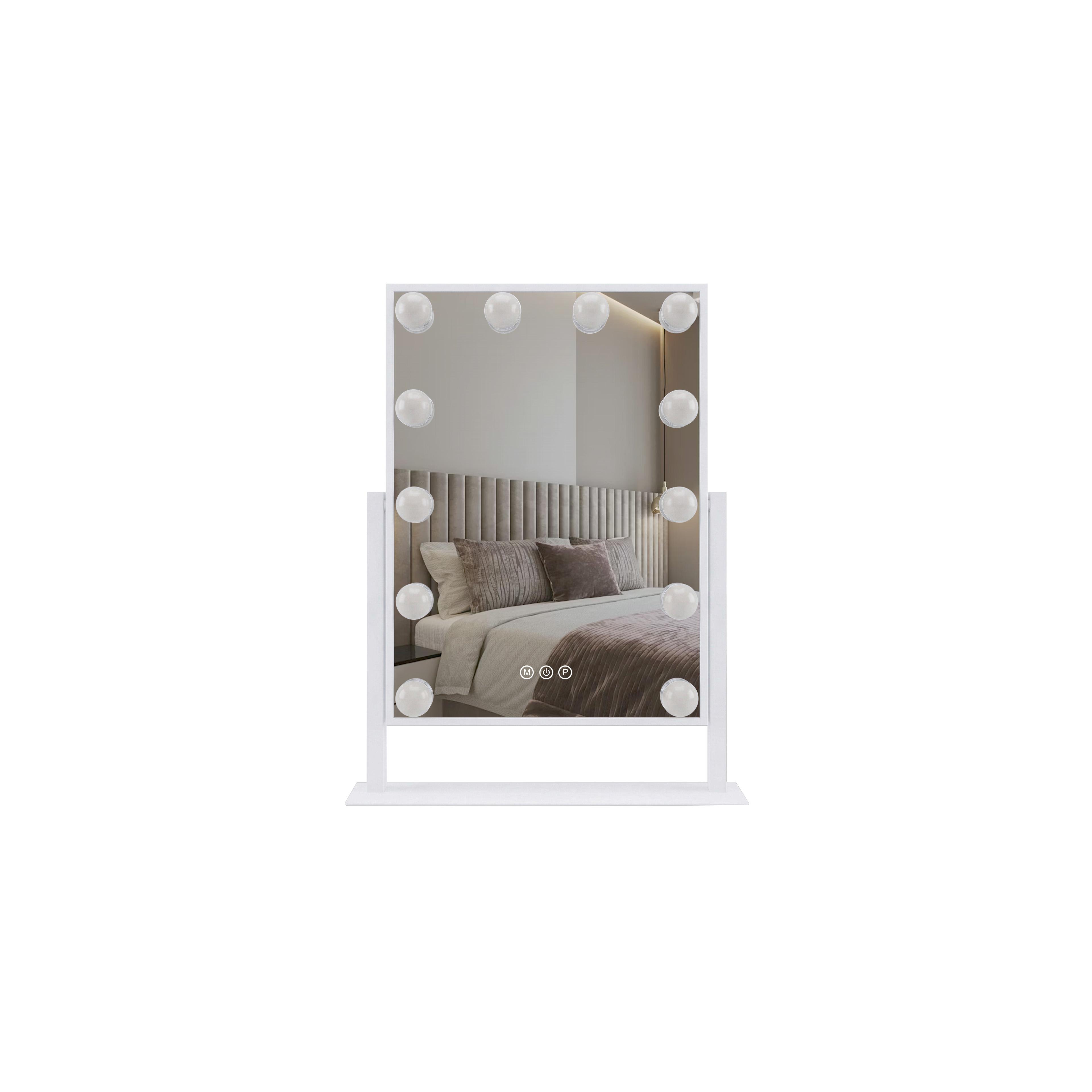Specchio LED HOLLYWOOD White 30x40