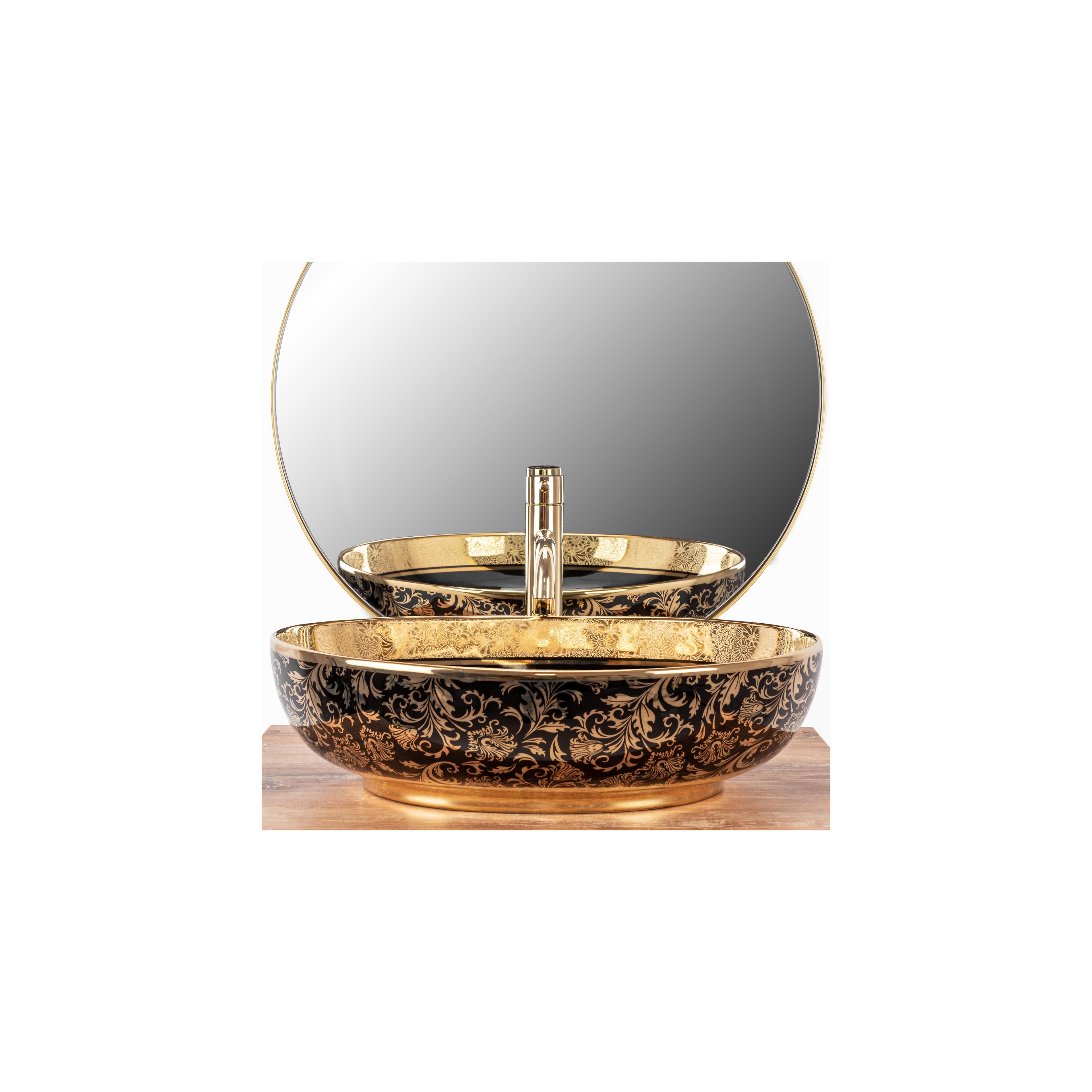 Umivalnik REA MARGOT BLACK/GOLD