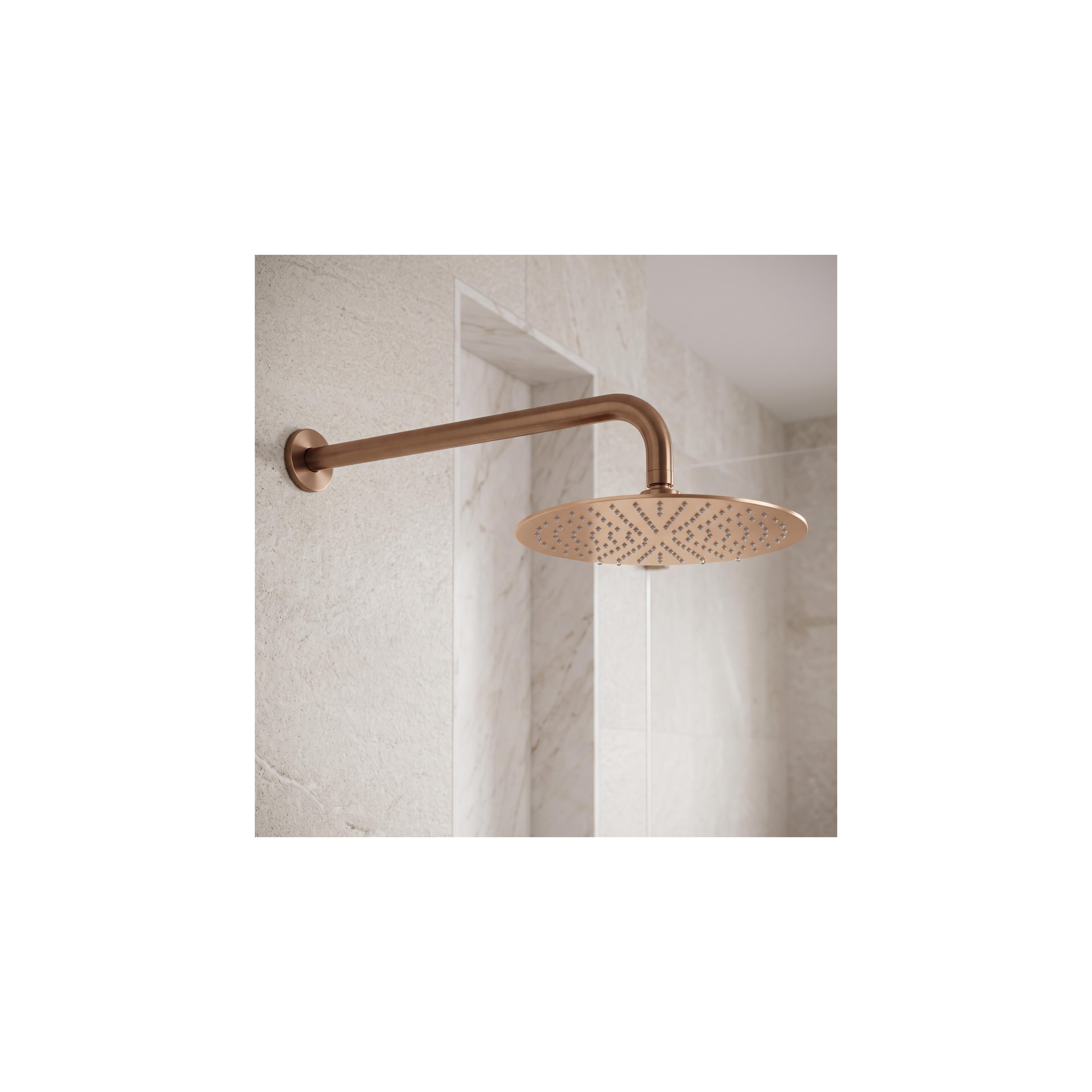 Кръгло рамо за душ пита REA JS-9021 40cm Brush copper