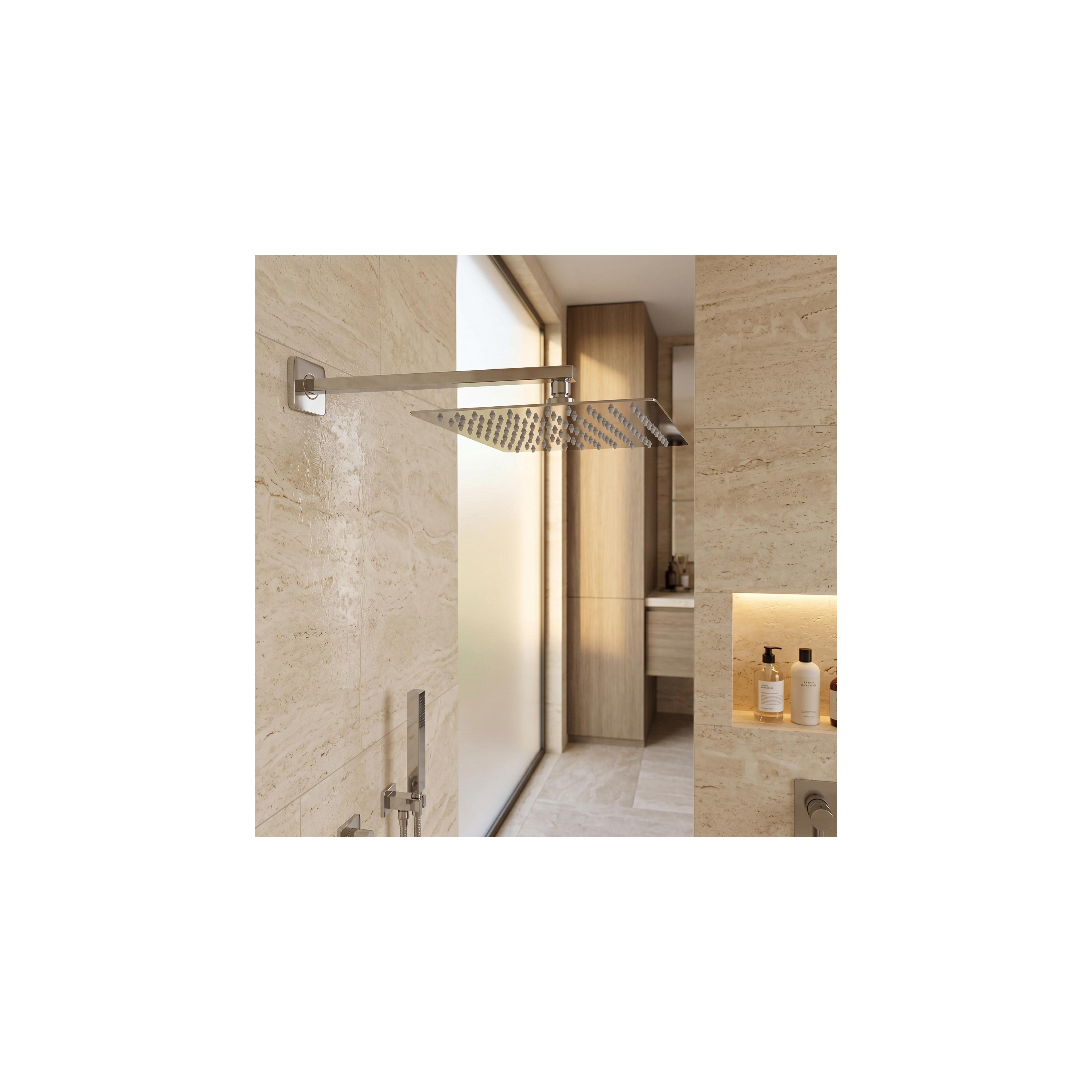 Fyrkantig duscharm REA JS-9022 40cm Chrome