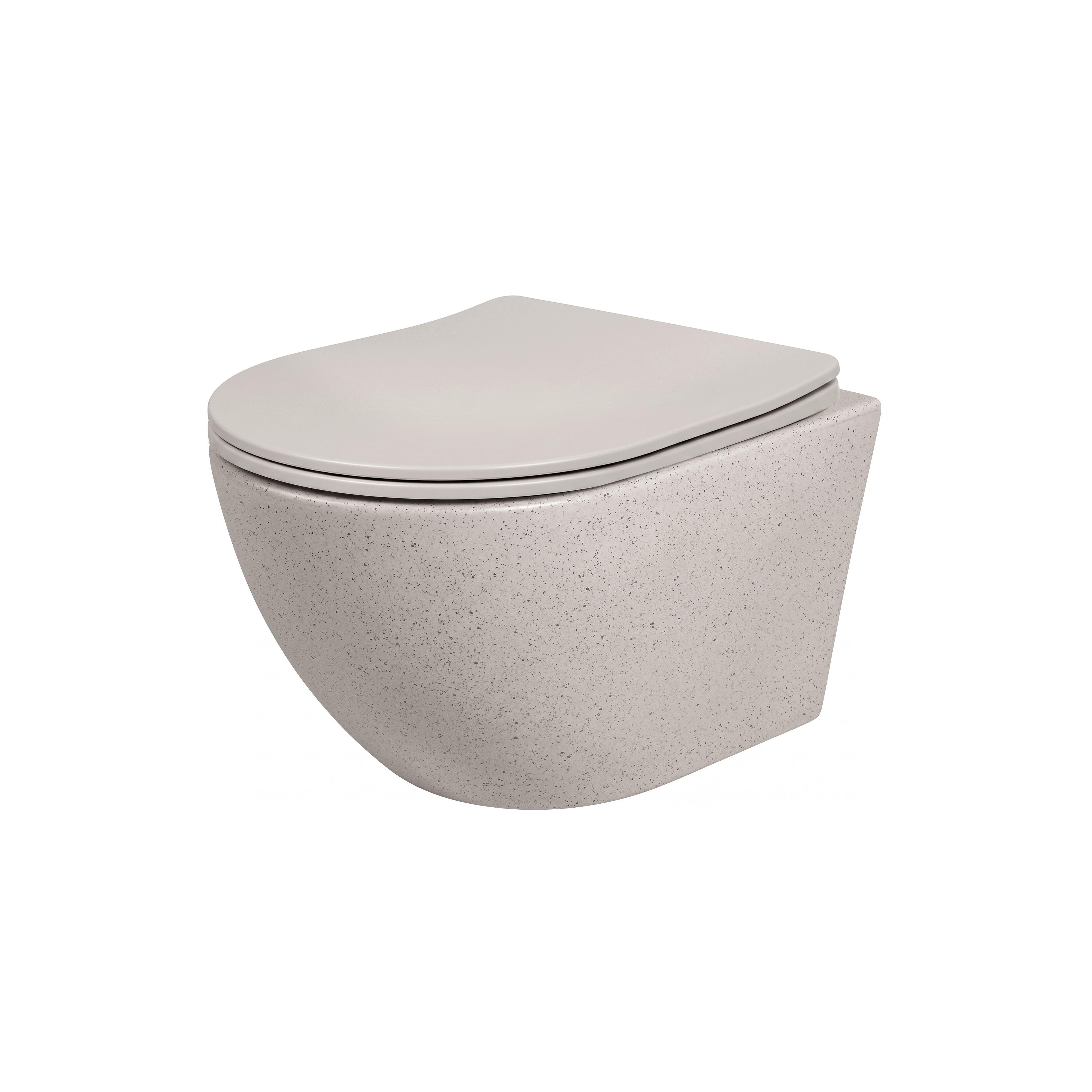 toilet bowl REA Carlo Mini Rimless Ecru