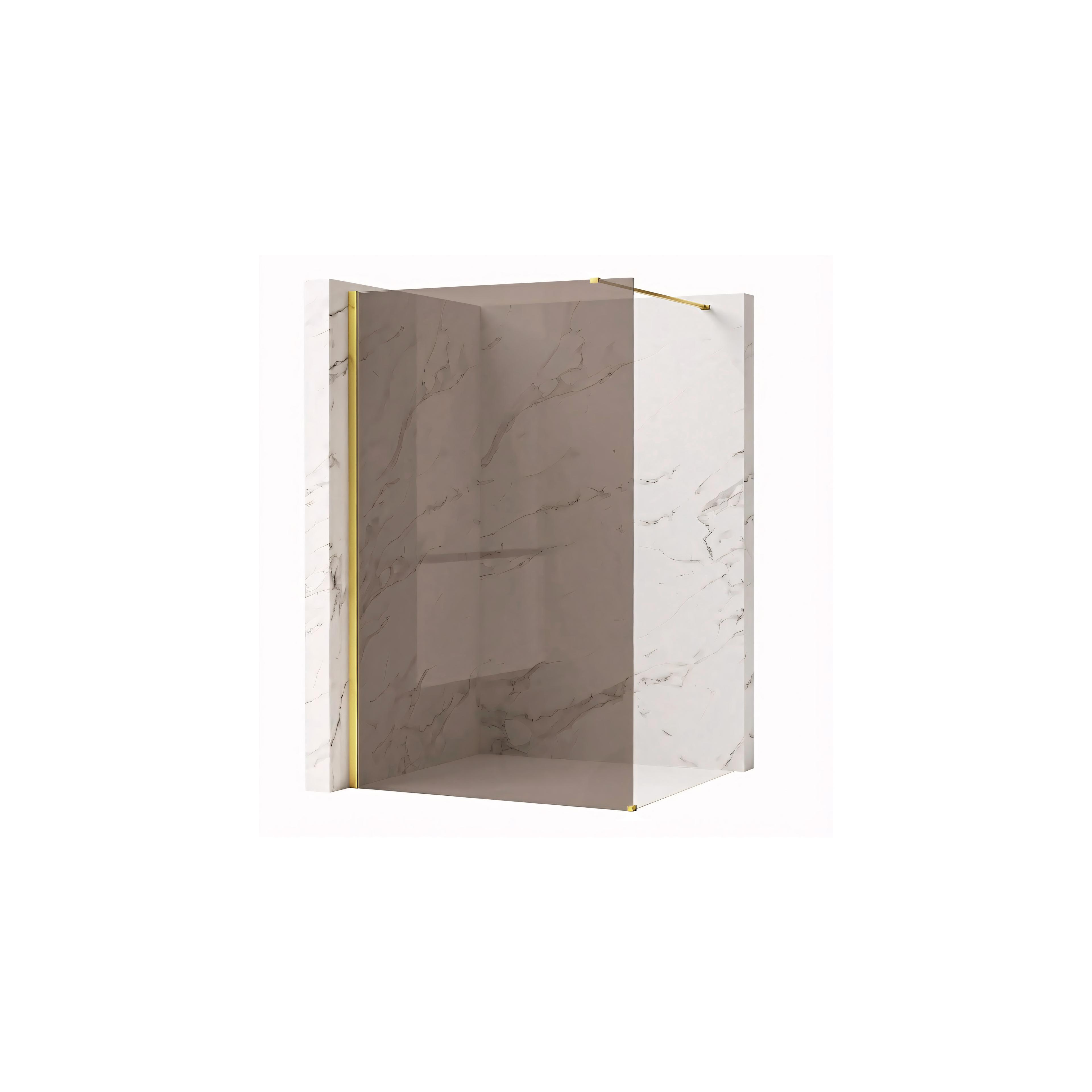 Paroi de douche Rea Flexi Brown / Gold 80