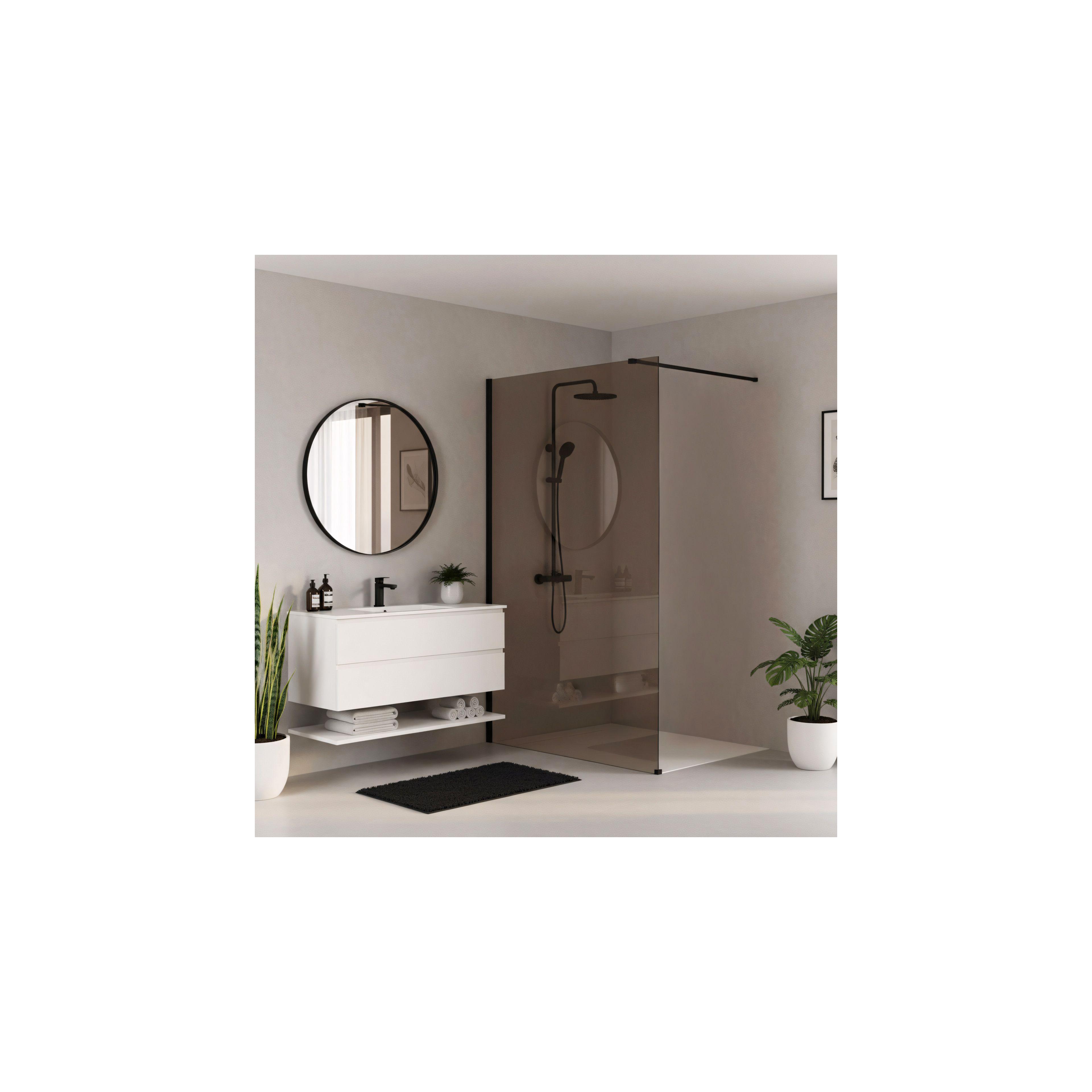Sprchová zástena Rea Flexi Brown/ Black 120