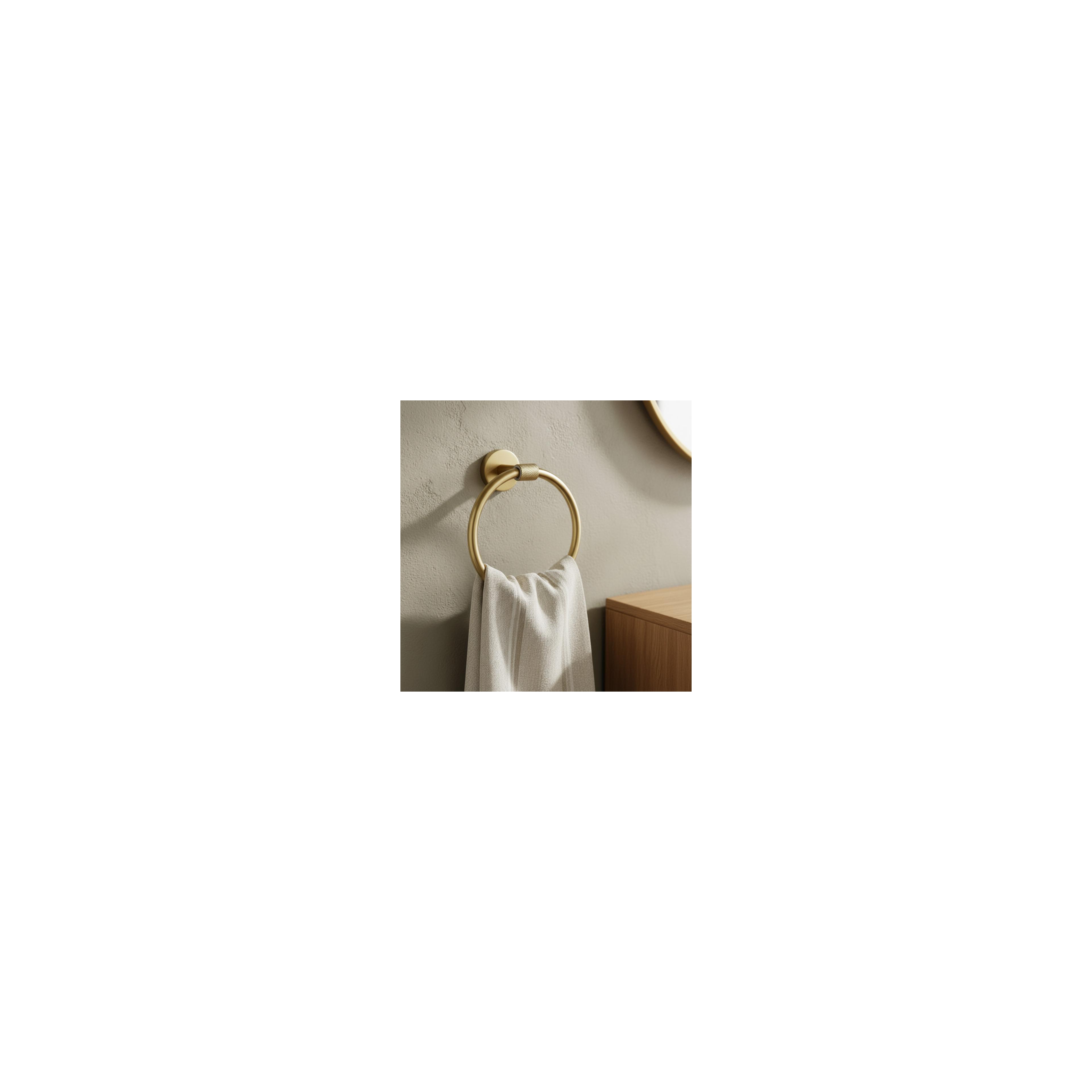 Porte-serviette Ring 5710 Galo Brush Gold