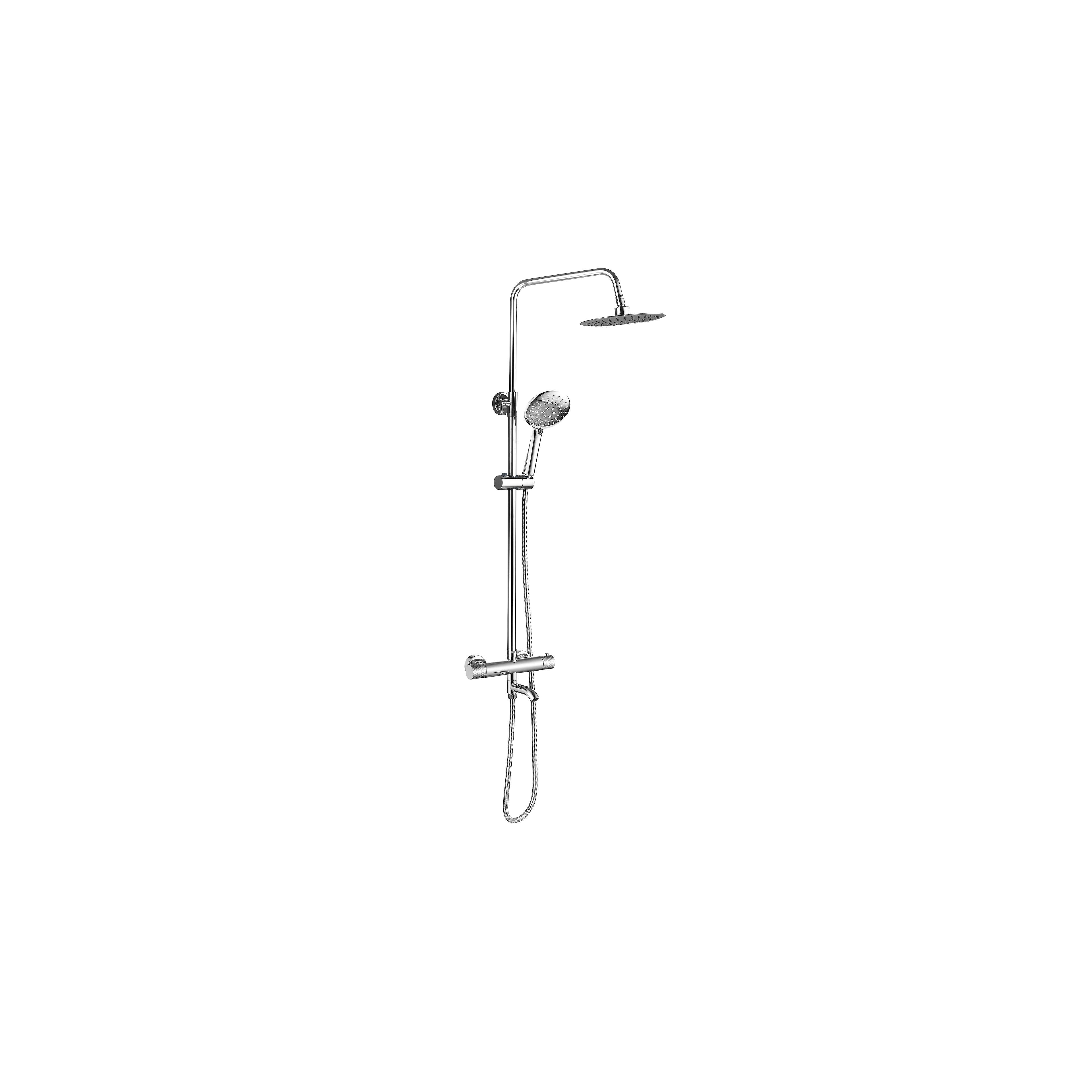 Thermostatic shower system Rea Lungo Diamond Chrome