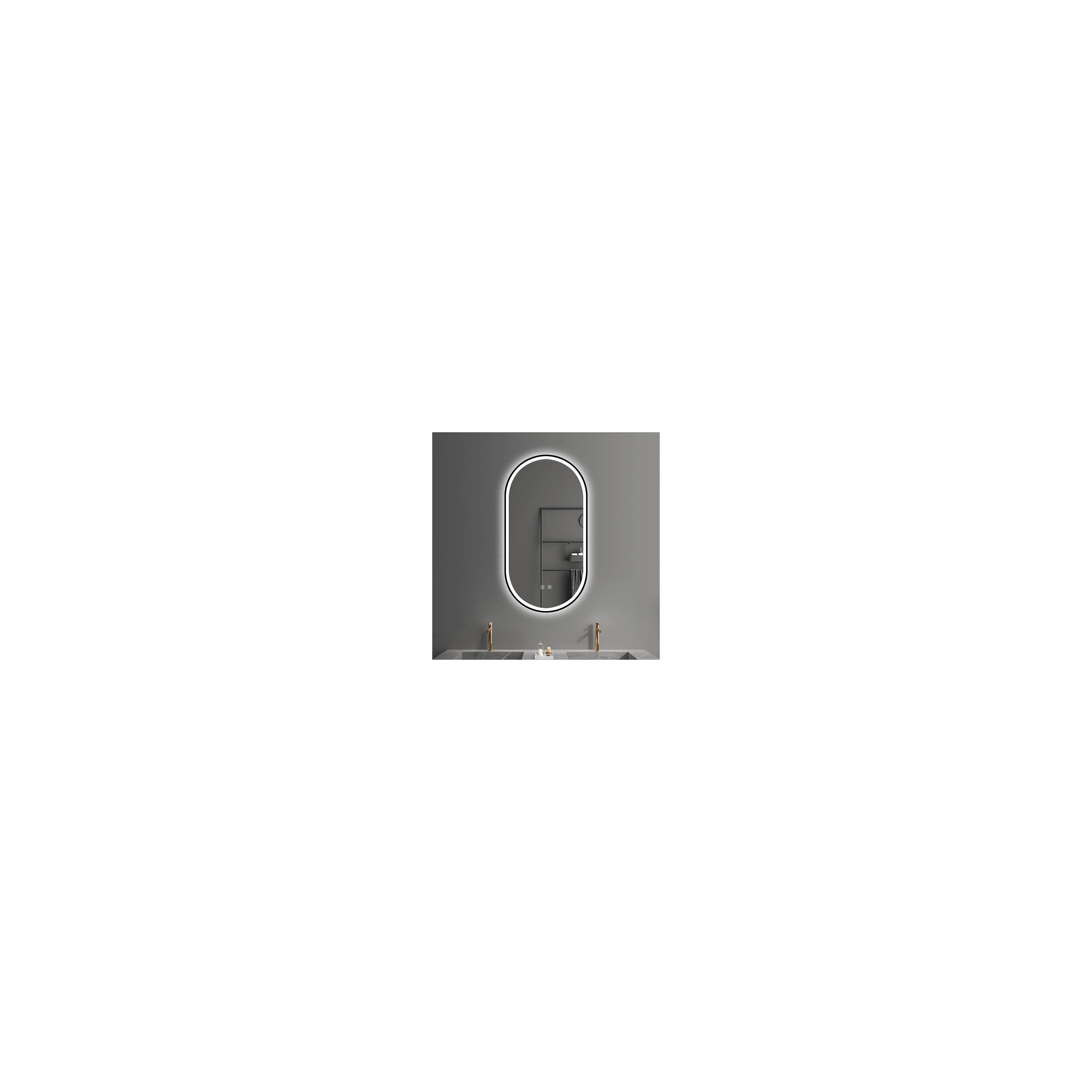 Miroir LED OVL 50x100cm Black