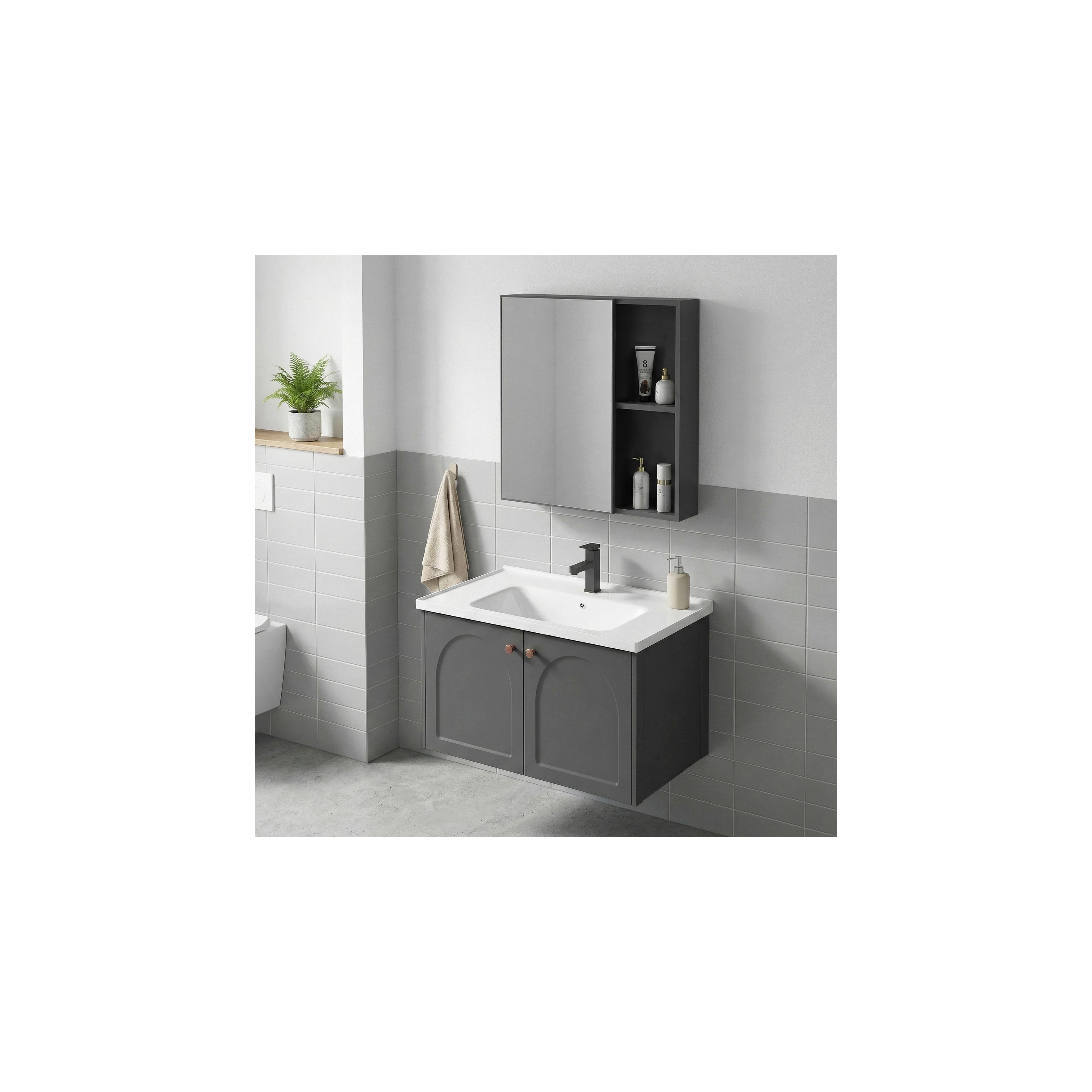 Bathroom furniture set with washbasin Denver 60cm Grey