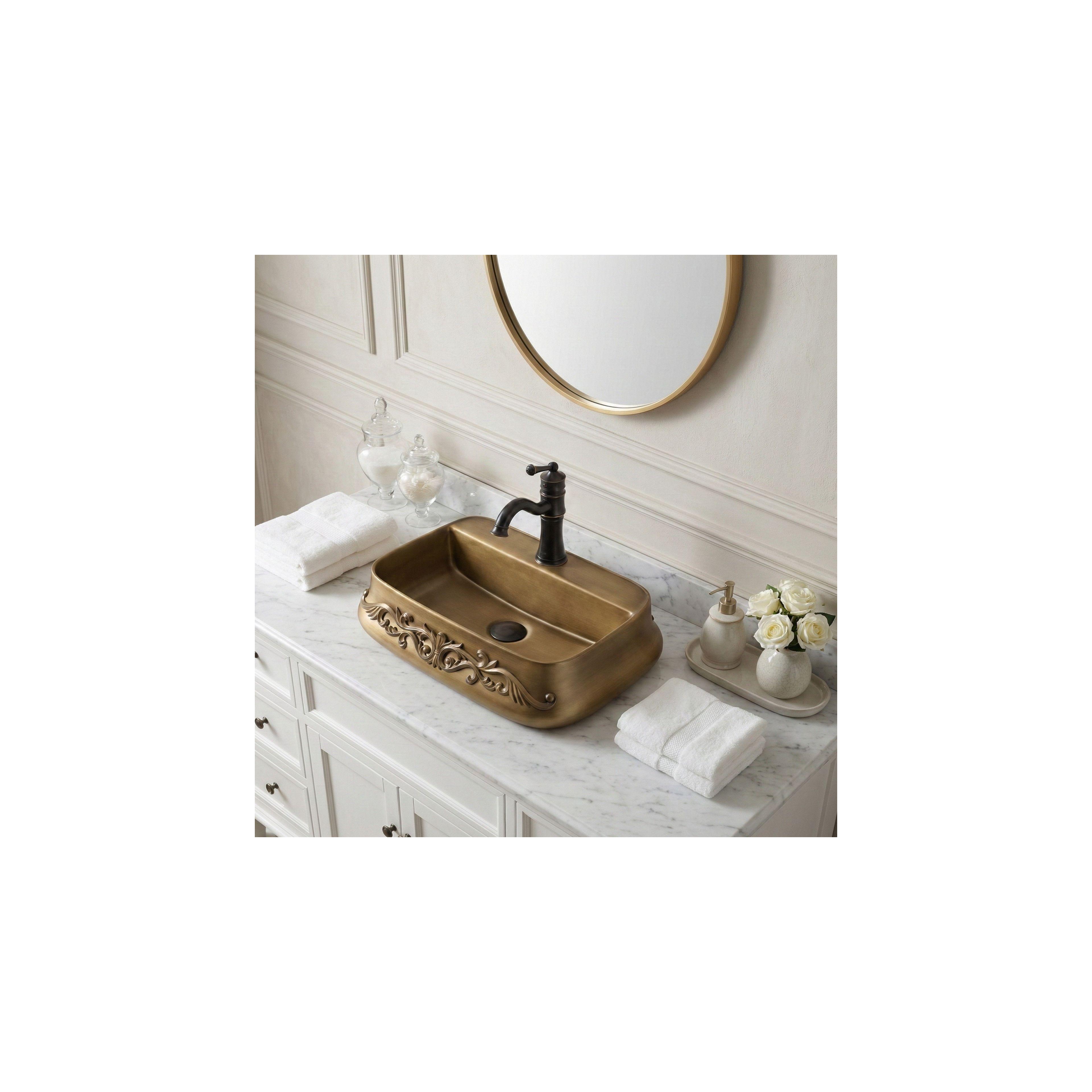 Countertop washbasin Rea Castel