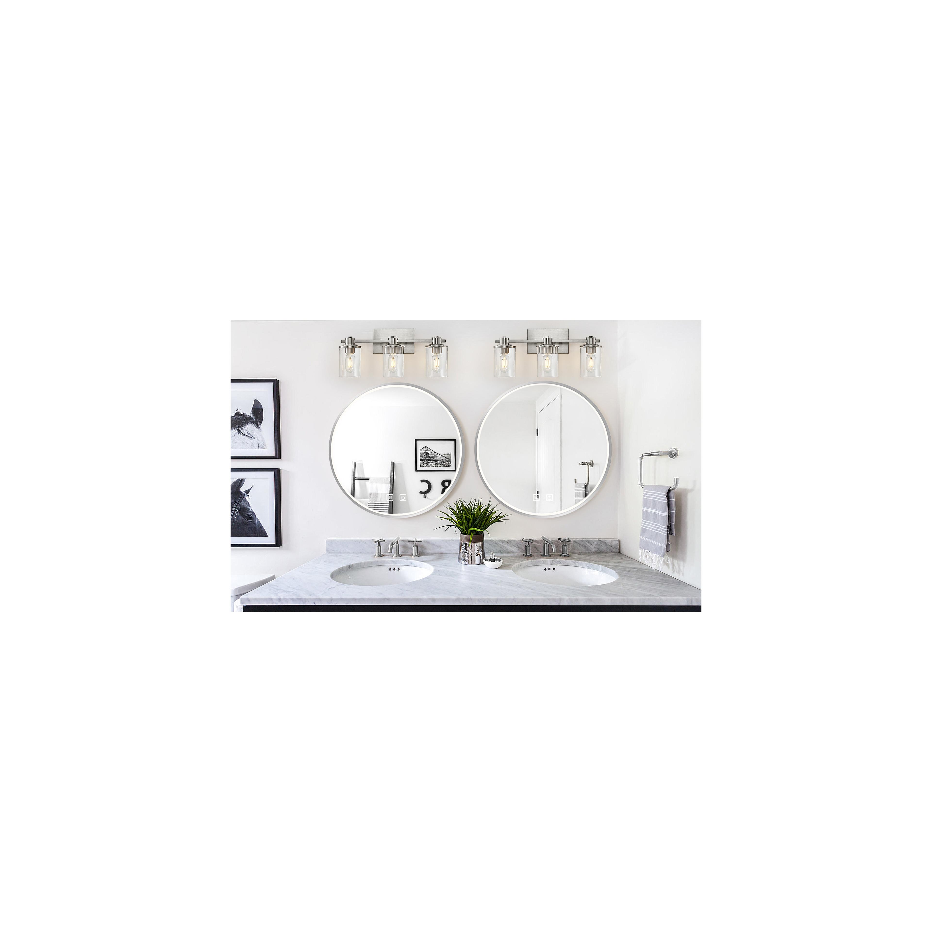 Mirror LED 70cm MMJ BRUSH SILVER