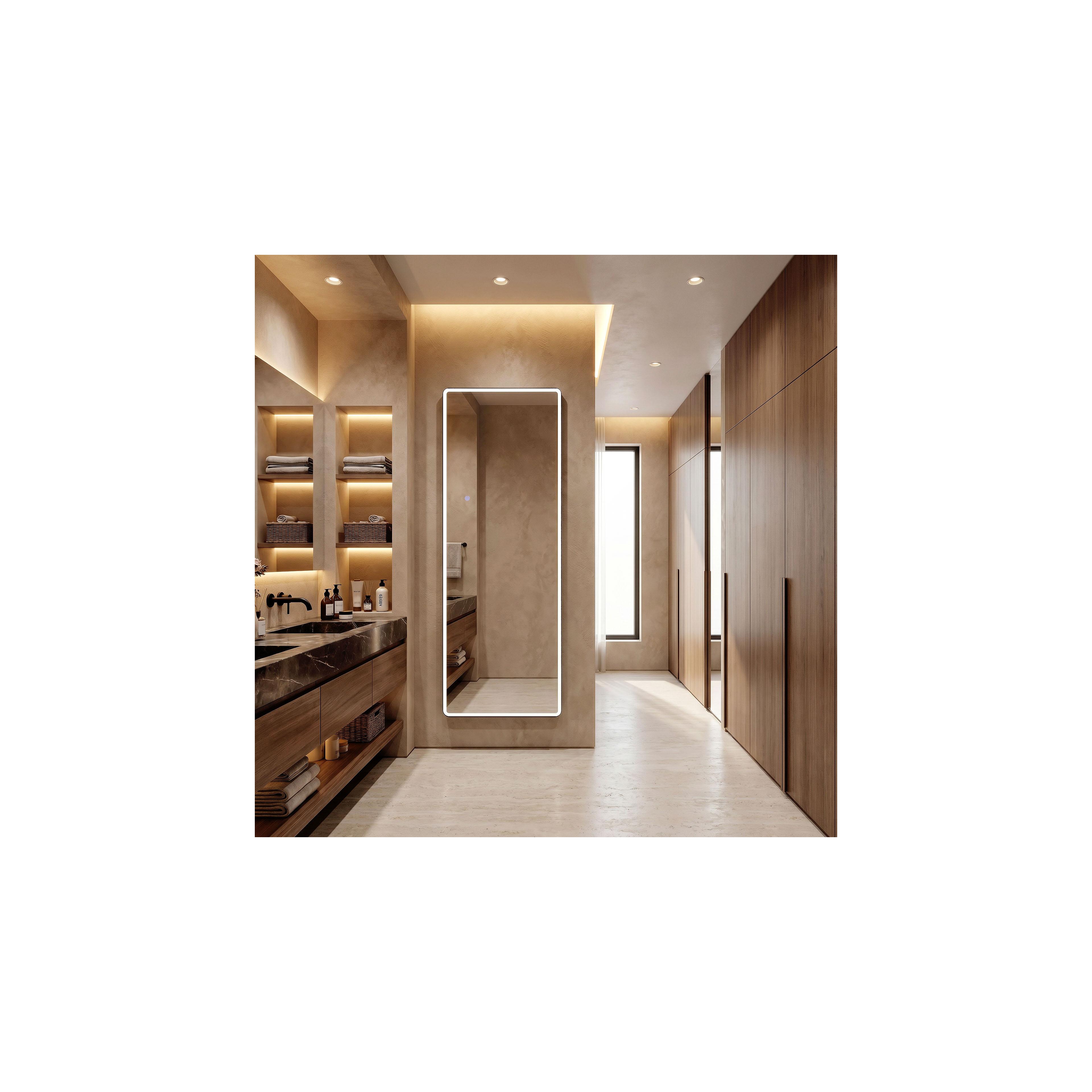 Mirror LED Classico 60x170cm Black
