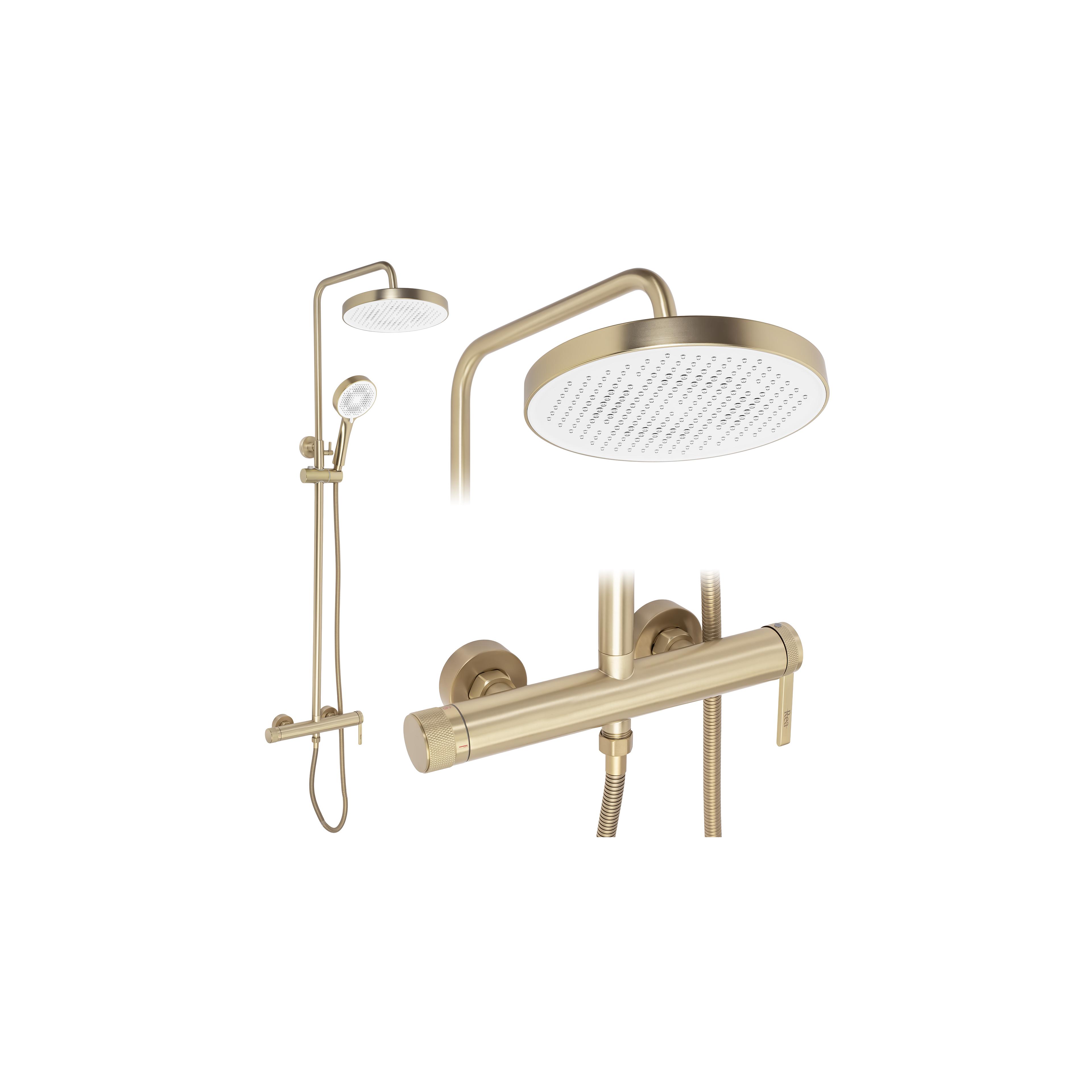 Zuhanyszett Rea Grace Brush Gold