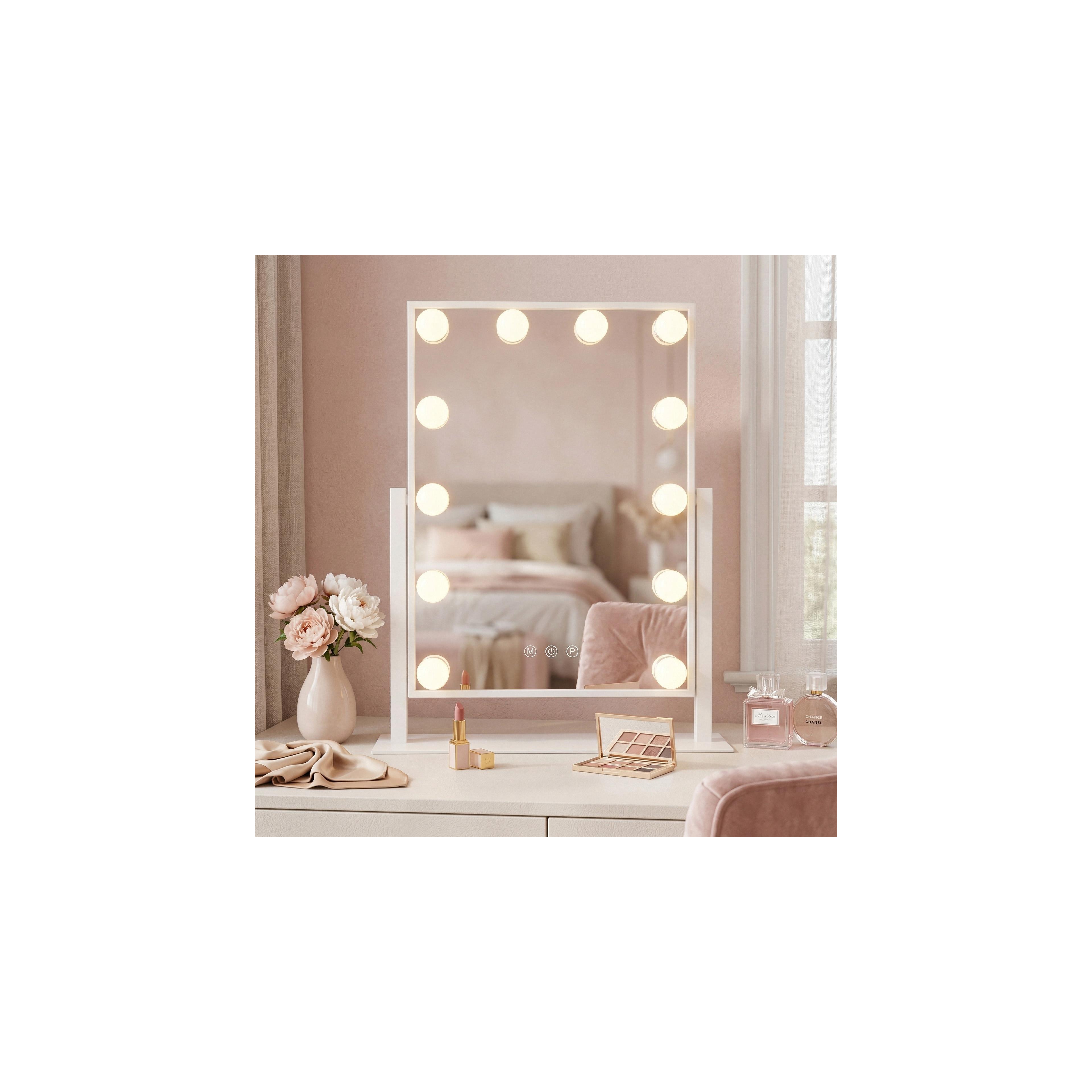 Specchio LED HOLLYWOOD White 30x40