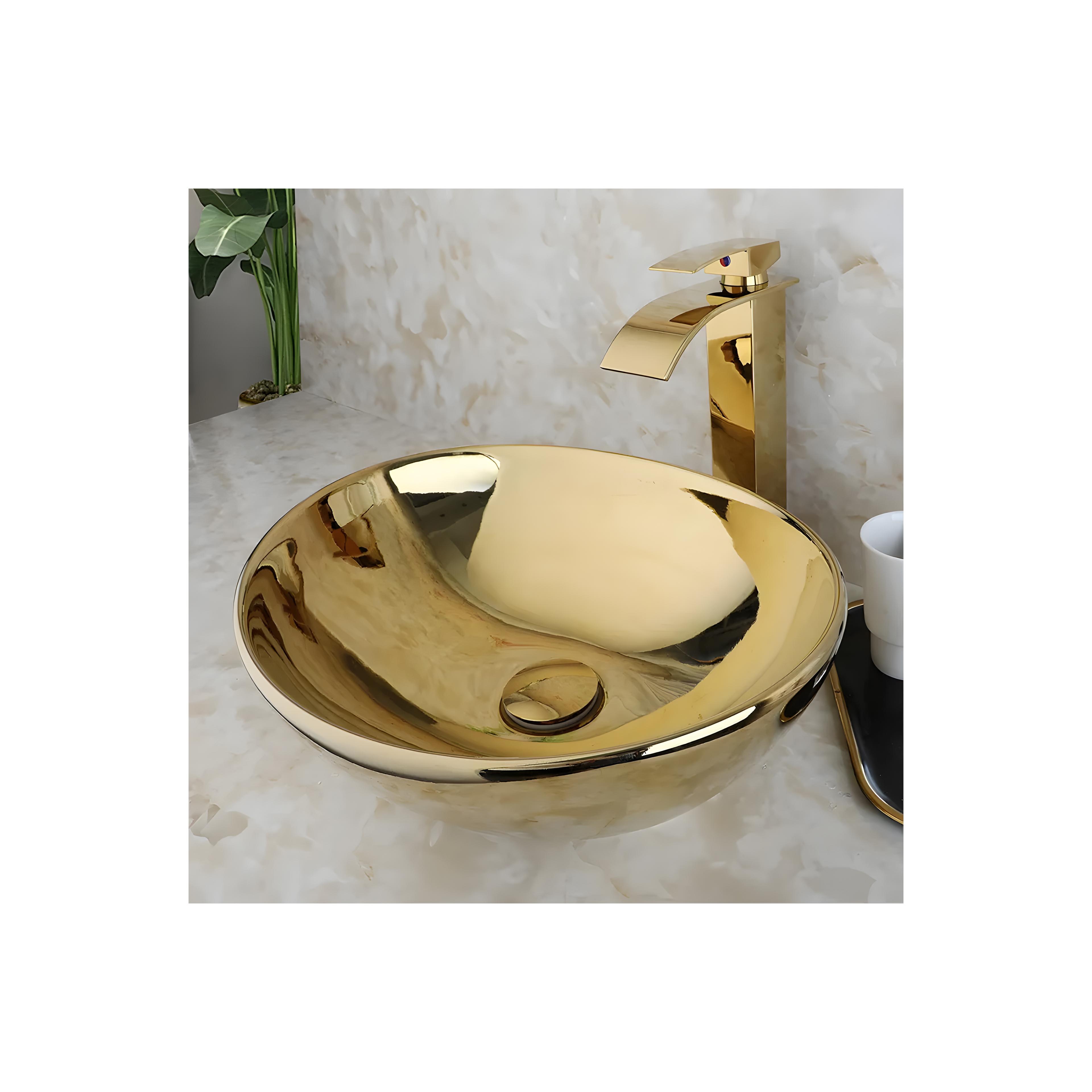 Lavoar pentru blat Rea Sofia Gold