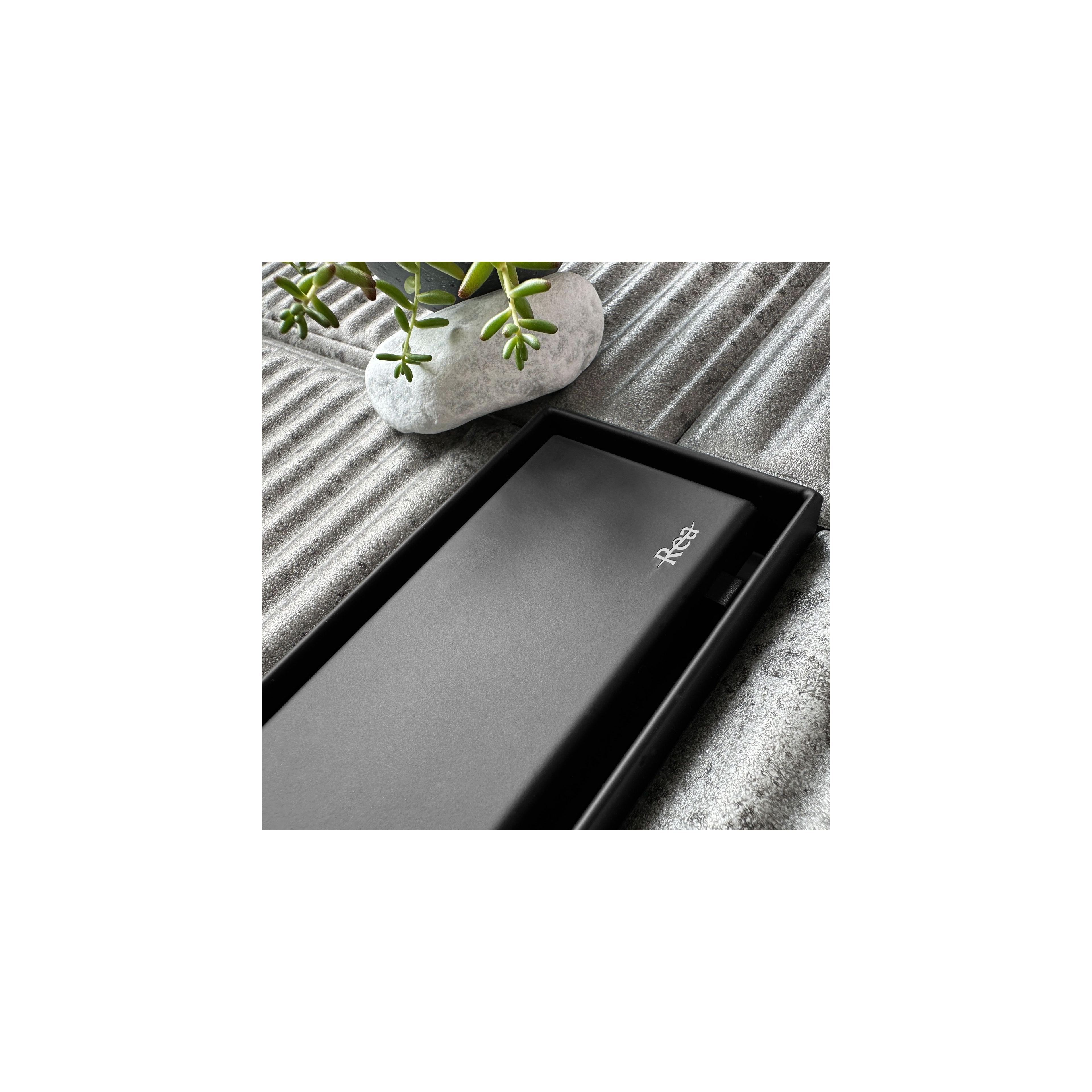 Caniveau de douche REA Neox pro Black 50
