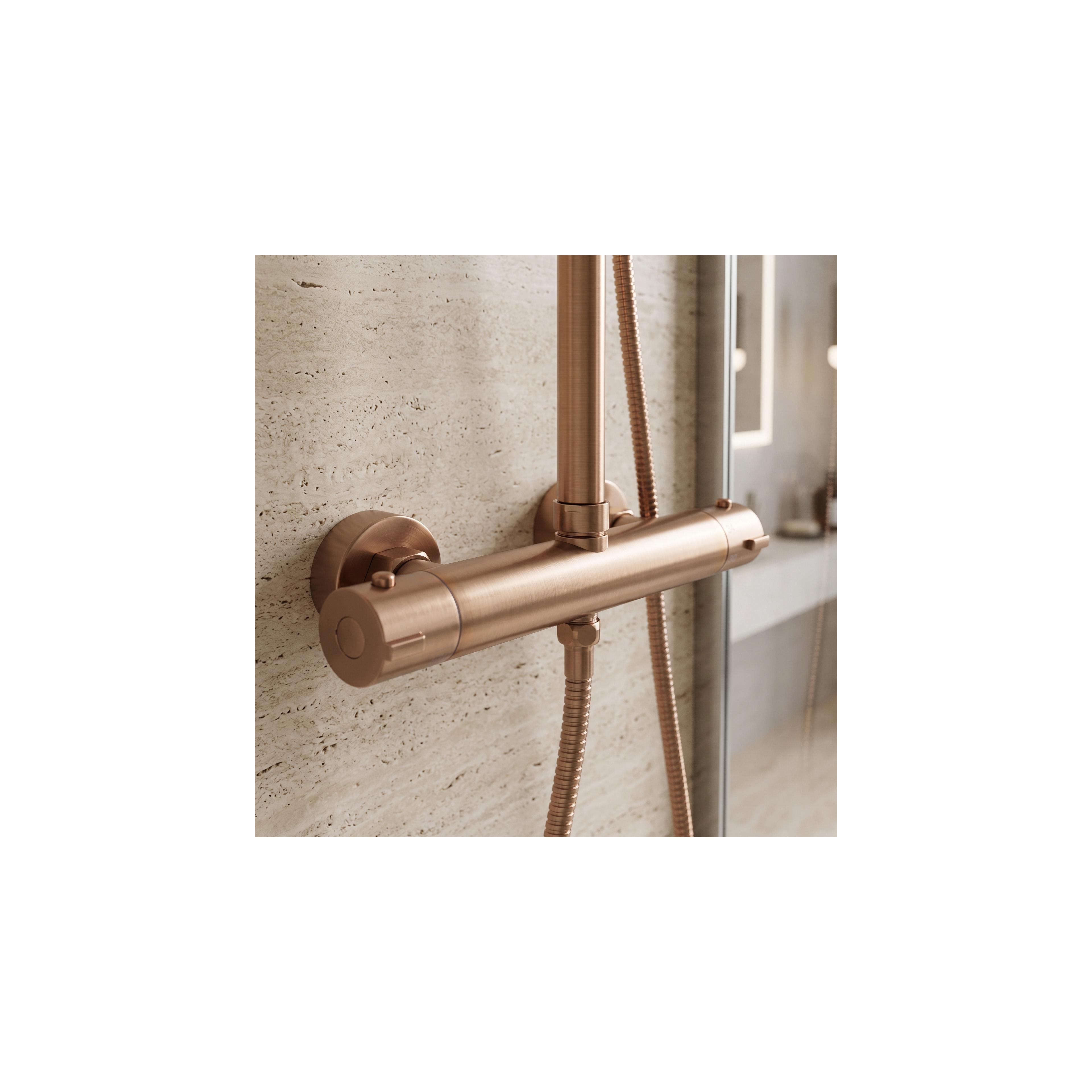 Tuš set s termostatom Rea Parot Light Brush Copper