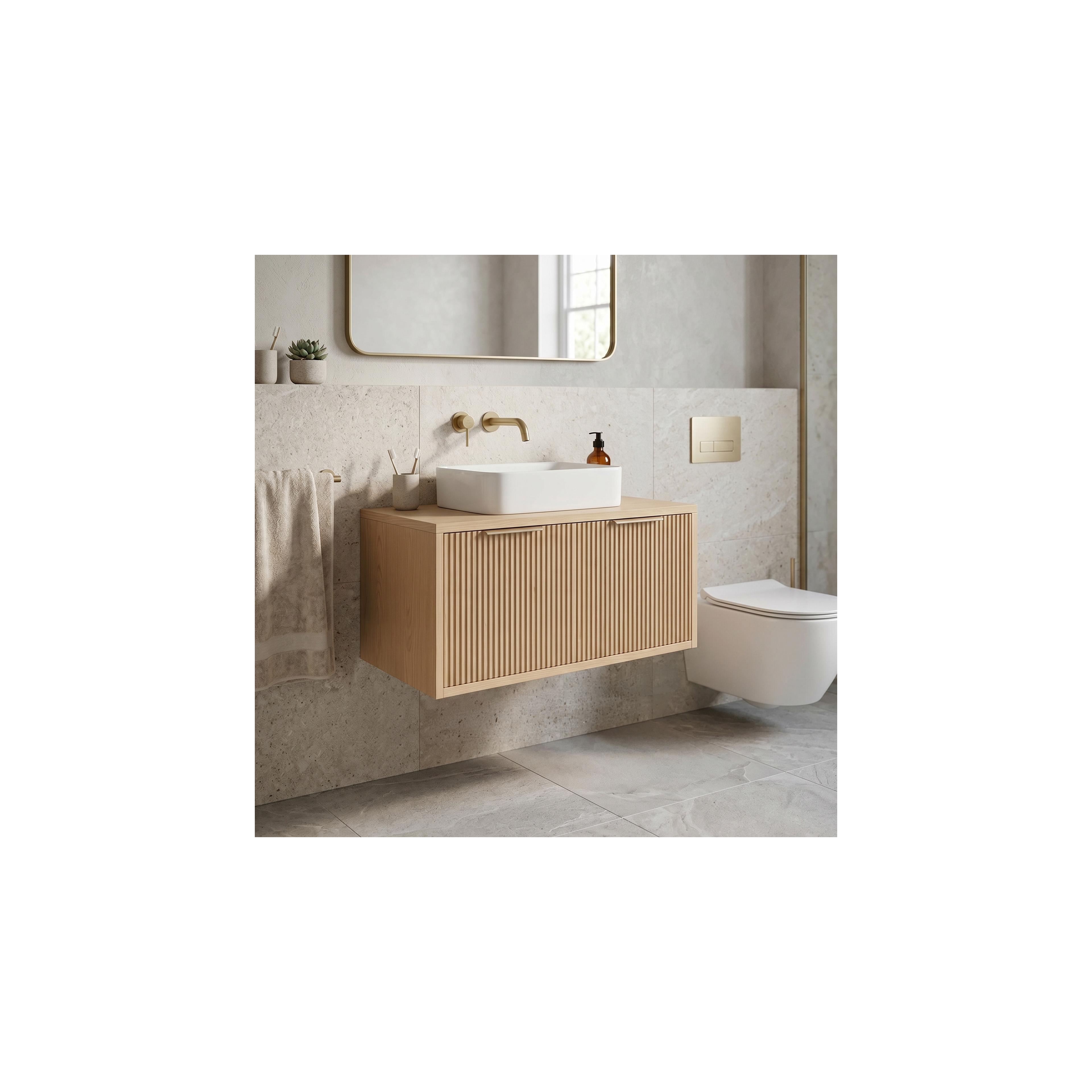 Bathroom vanity cabinet Rea Core 80cm Beige