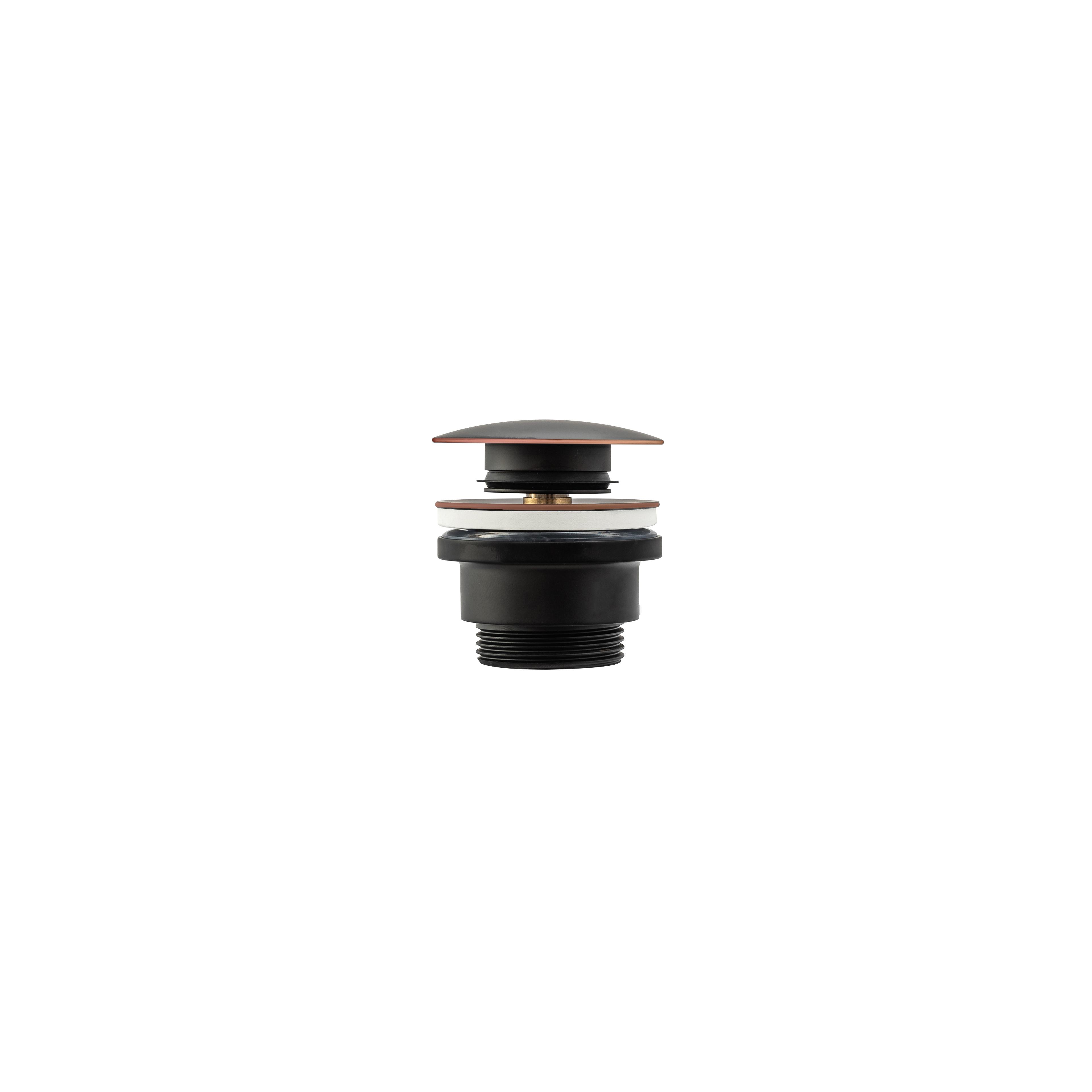 Bonde de lavabo universel clic-clac Rea Old Black