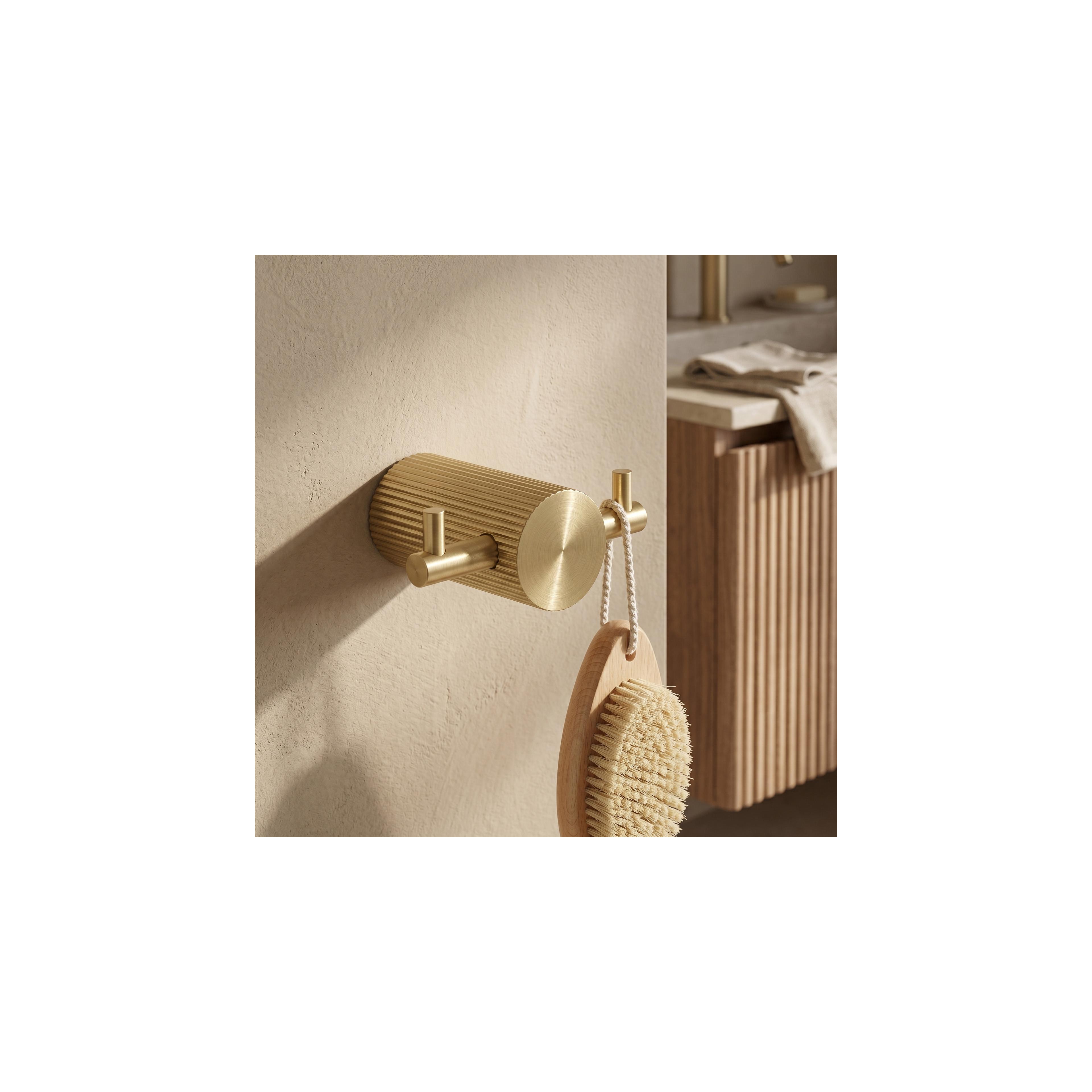 Gancho de casa de banho 64104A SOLO Brush Gold