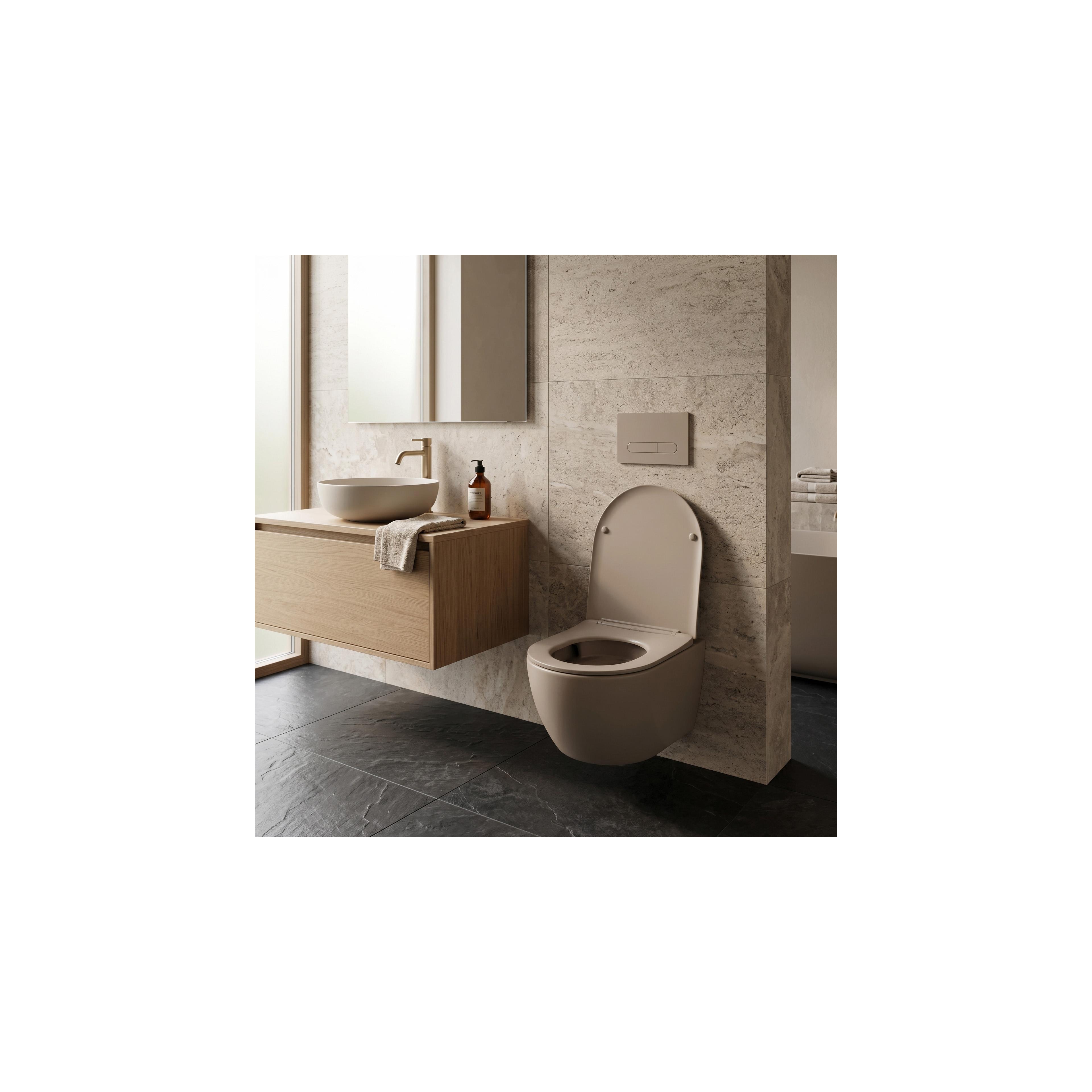 Misa WC podwieszana REA Carlo Mini Tornado Mocca Matt