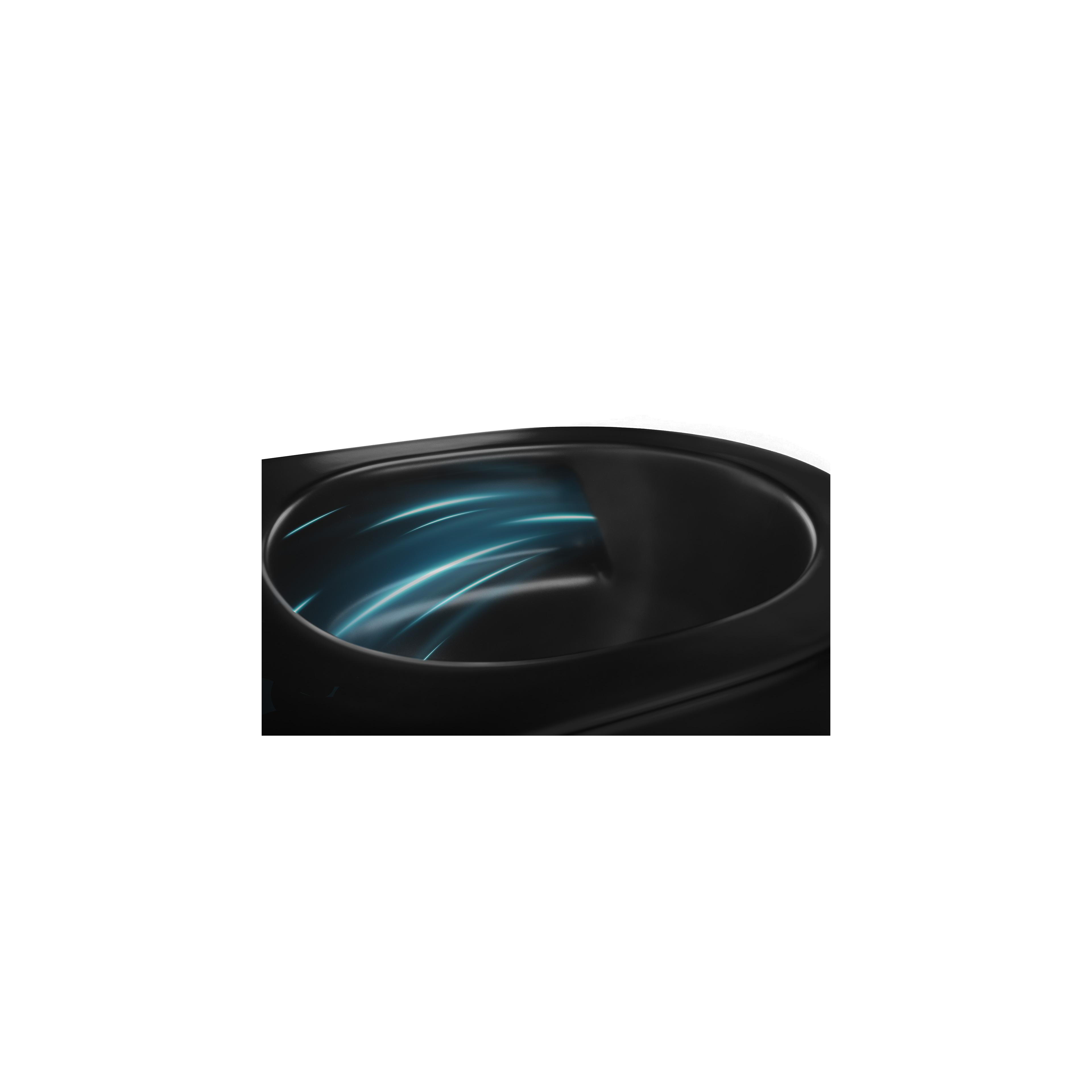 тоалетна чиния Rea Carlo Mini Tornado NF BLACK MATT