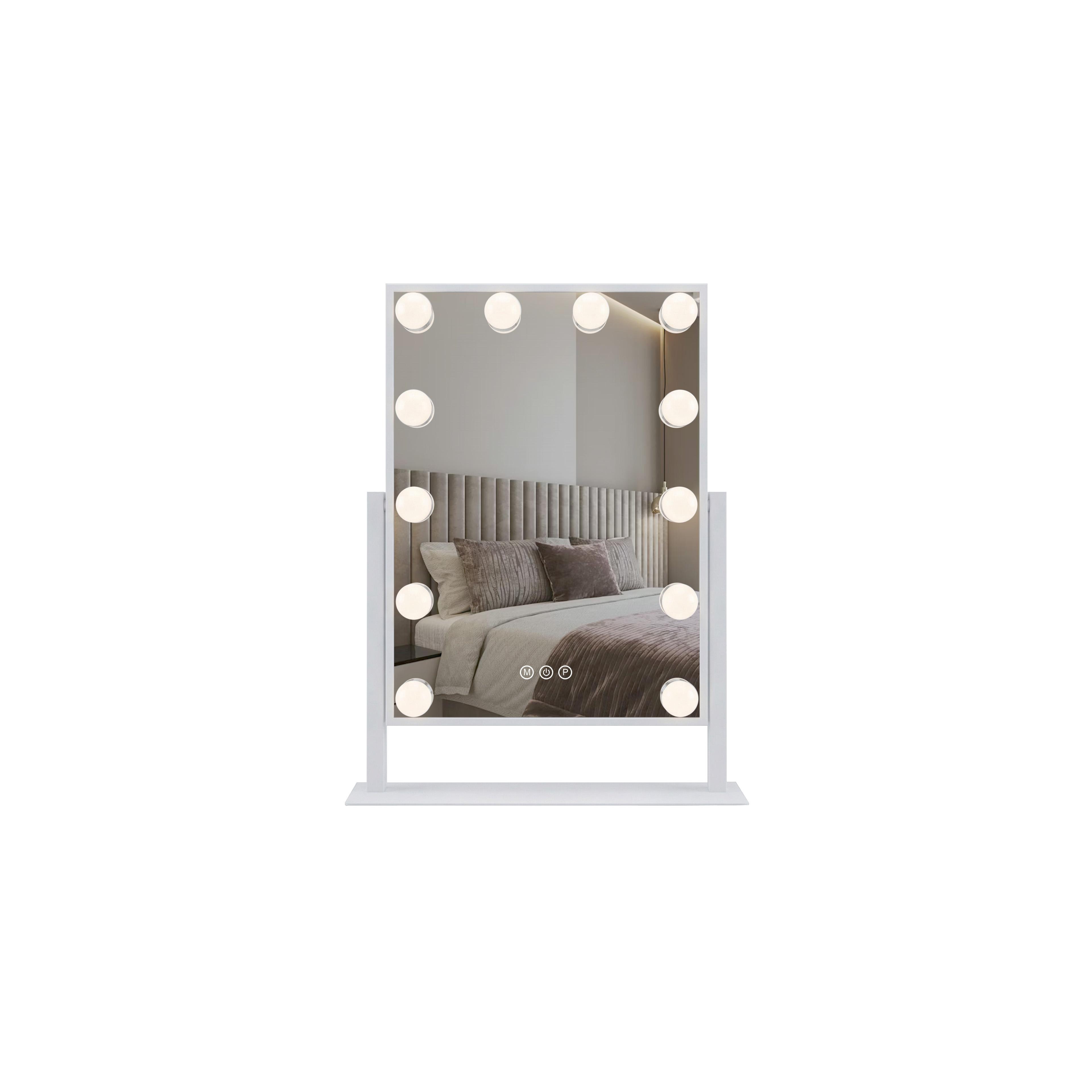 Specchio LED HOLLYWOOD White 30x40
