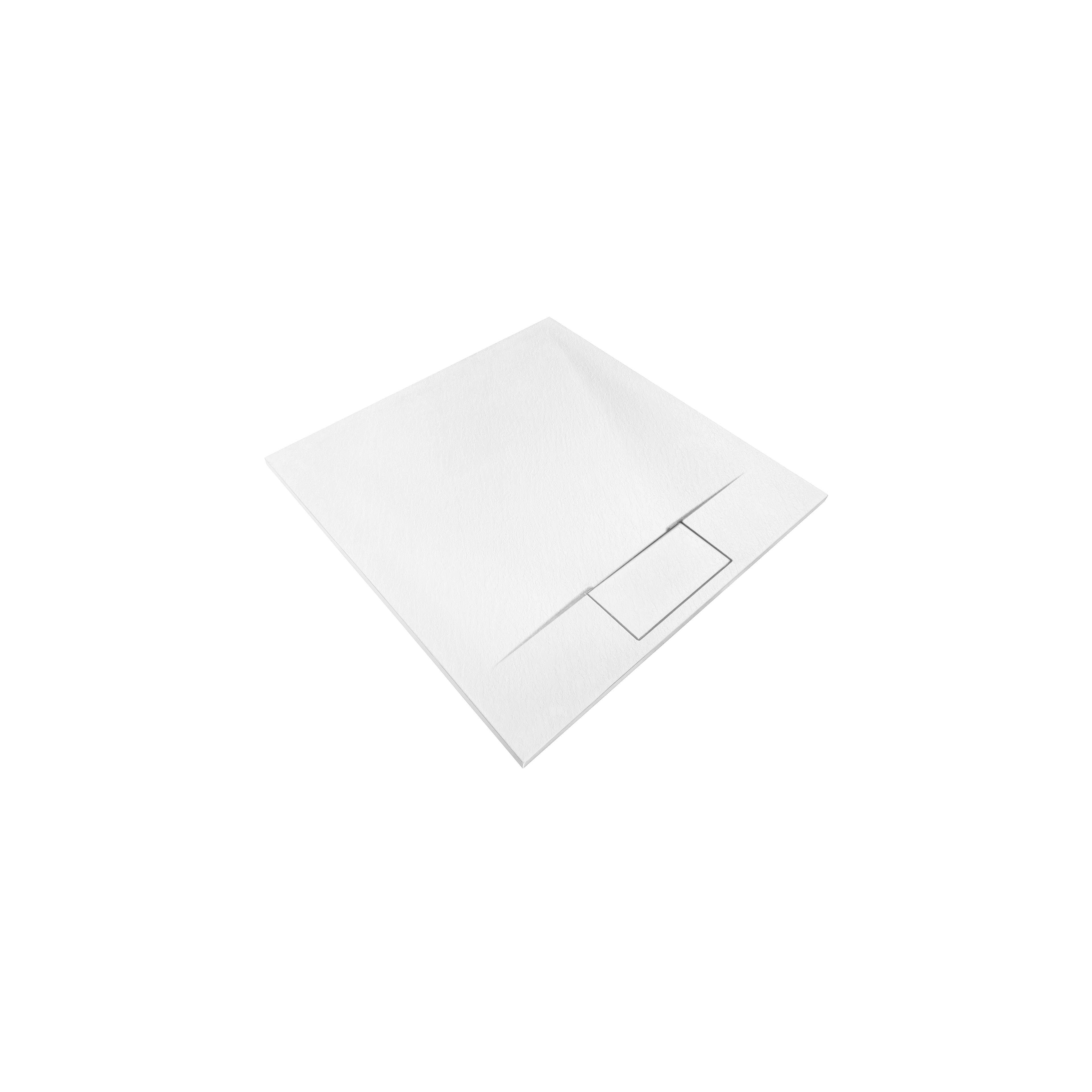 Shower tray Bazalt White 90x90