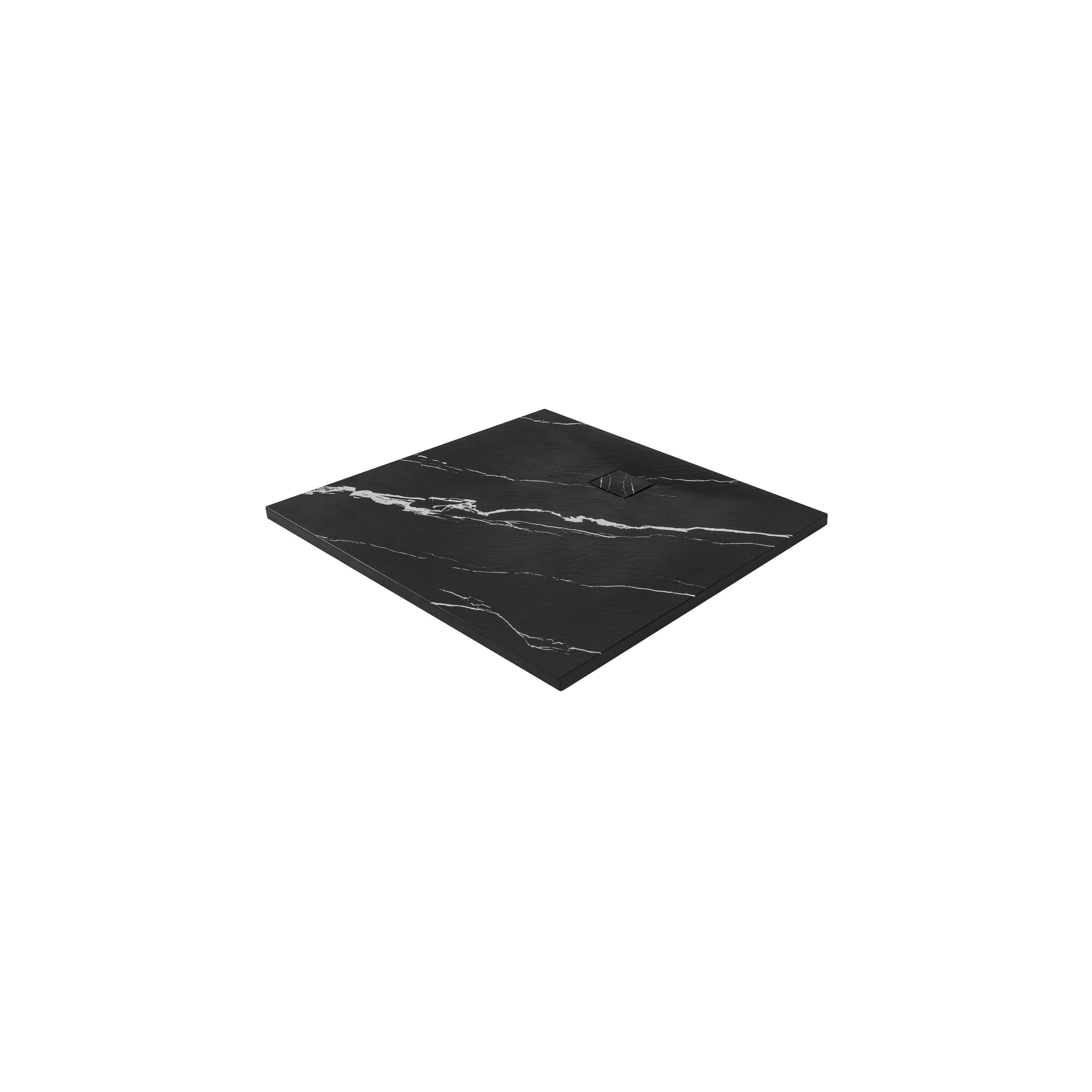 Plato de ducha Magnum CARRARA BLACK 90x90