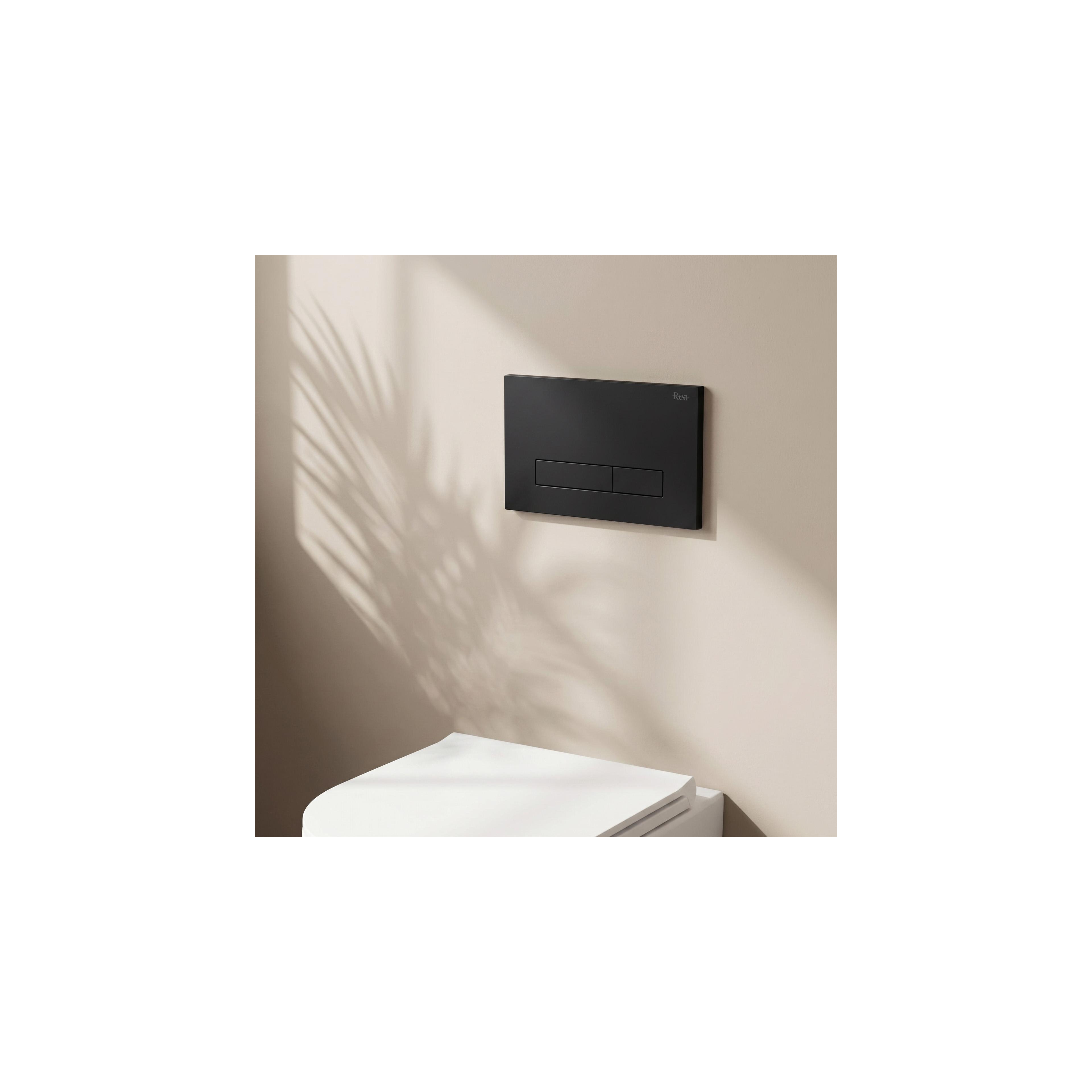 Toilet Flush Button WC Rea HD K011A-Q and Slim 024N Black