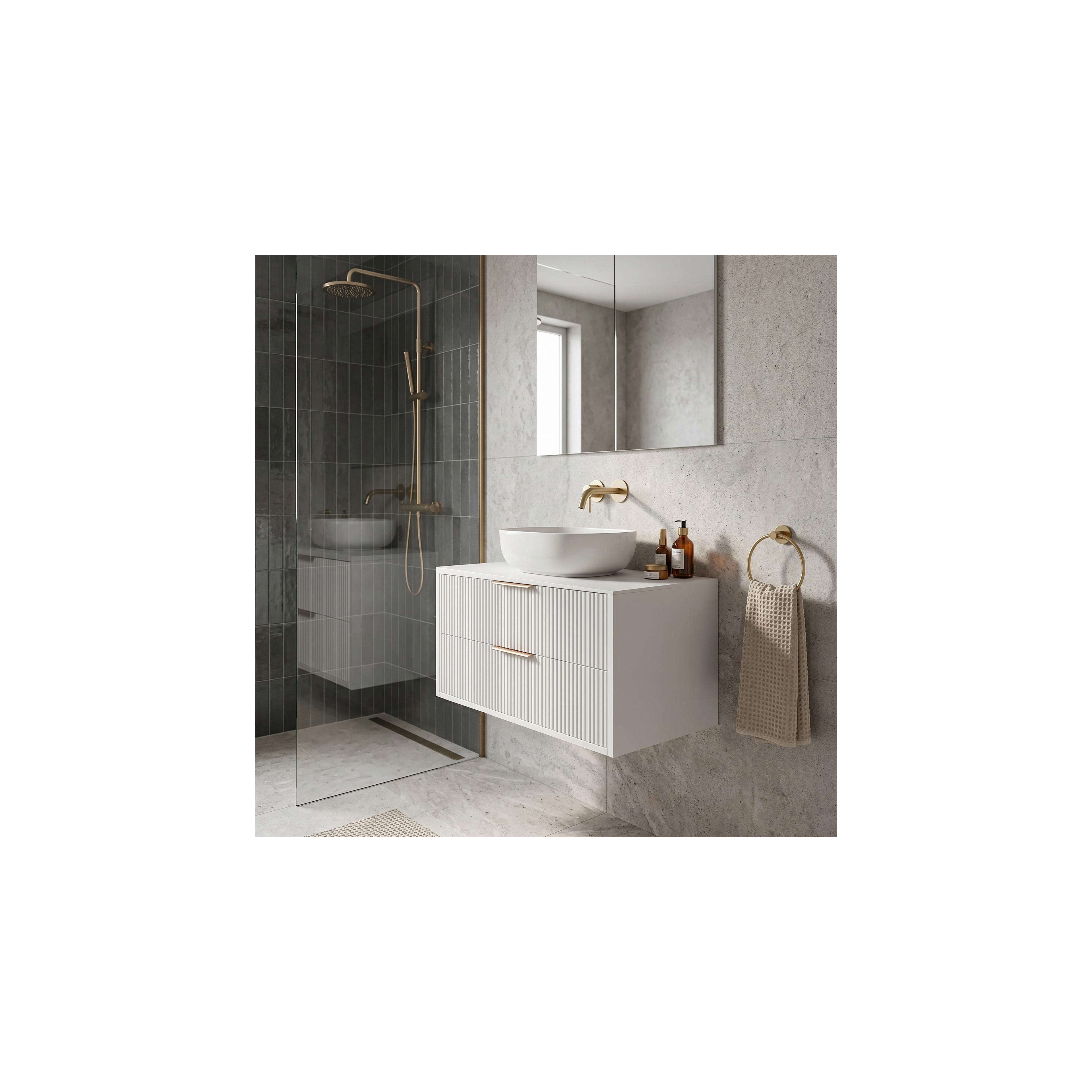 Bathroom vanity cabinet Rea Mono 80cm White