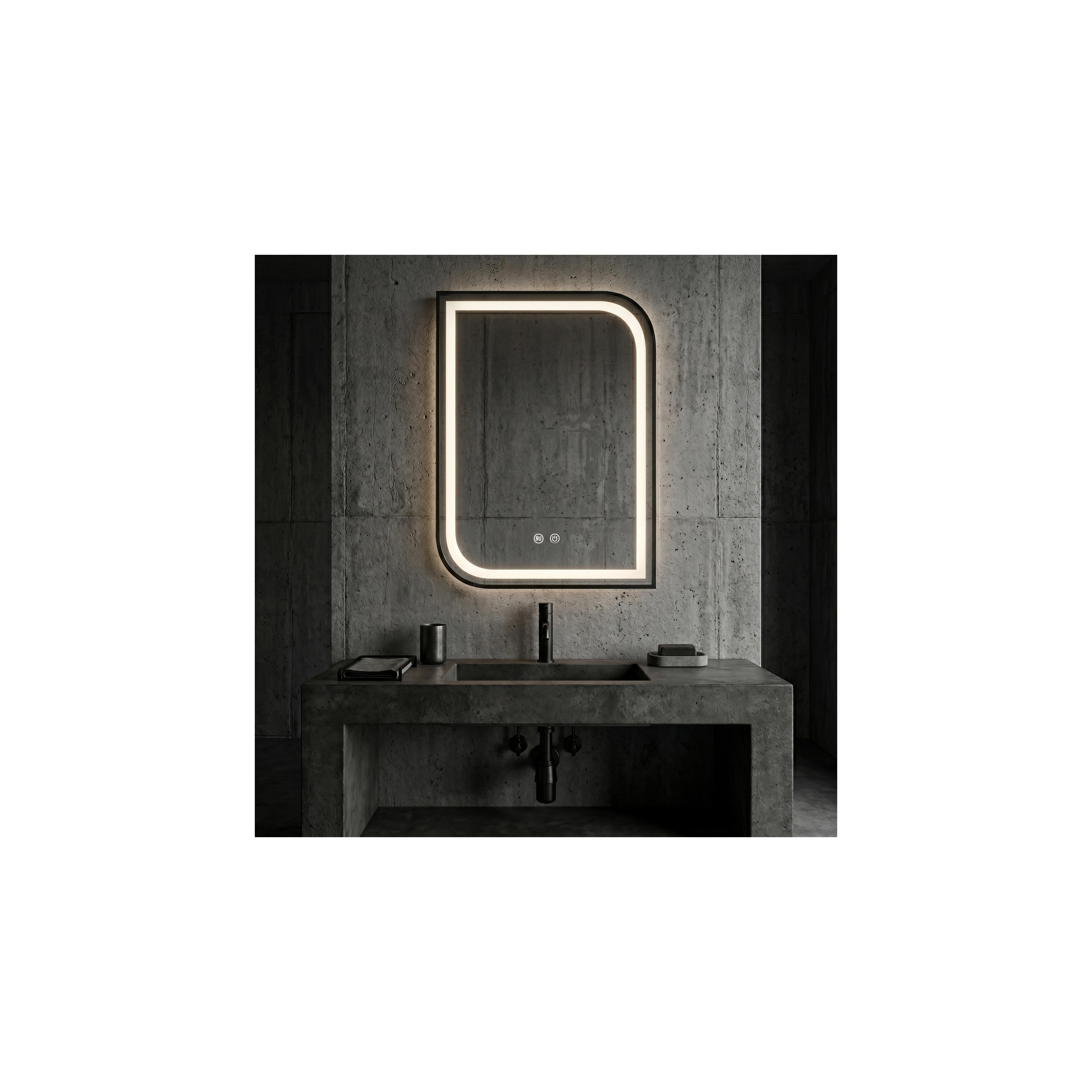 Espejo LED ZONE 80X60 BLACK