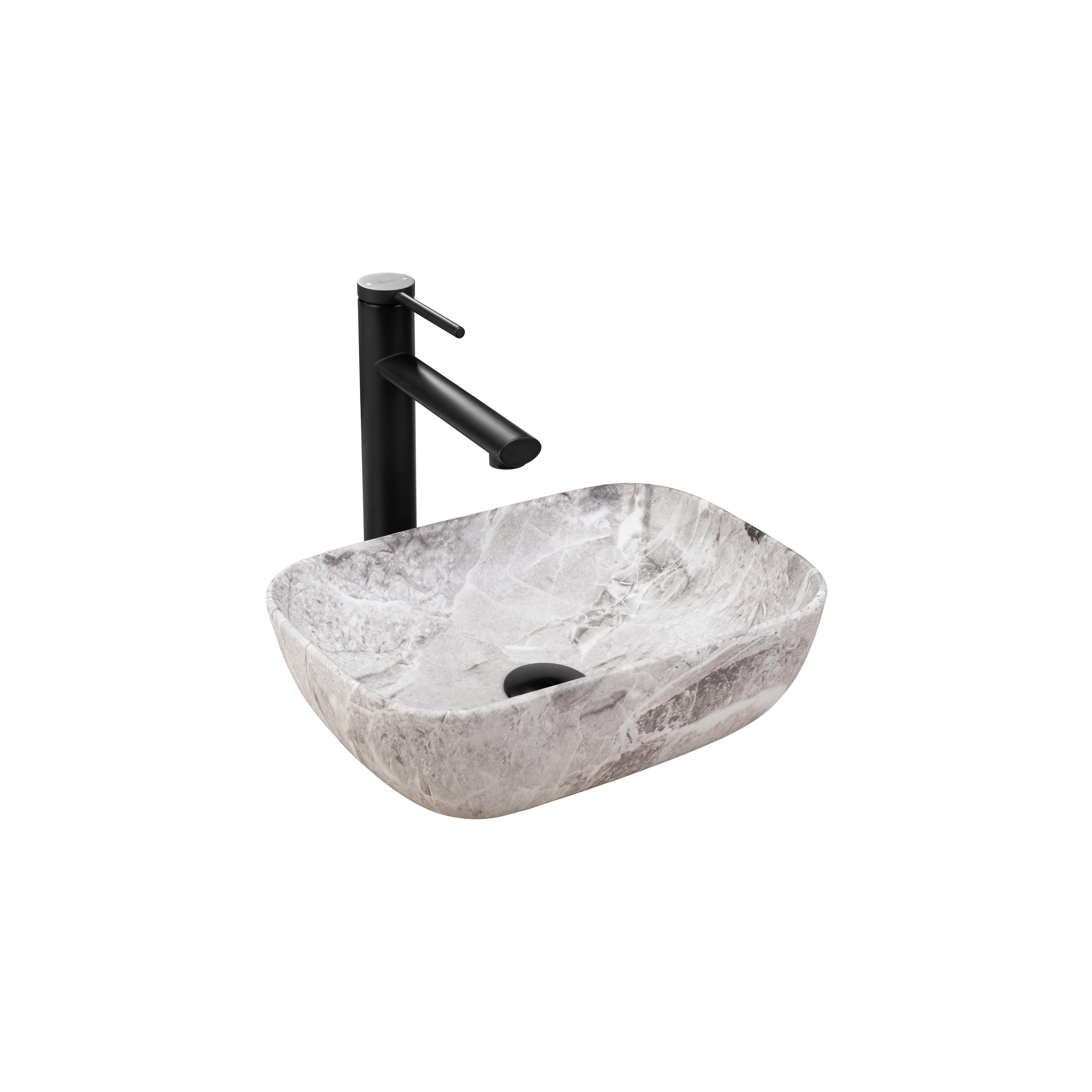 Lavoar pentru blat Rea Belinda mini stone matt