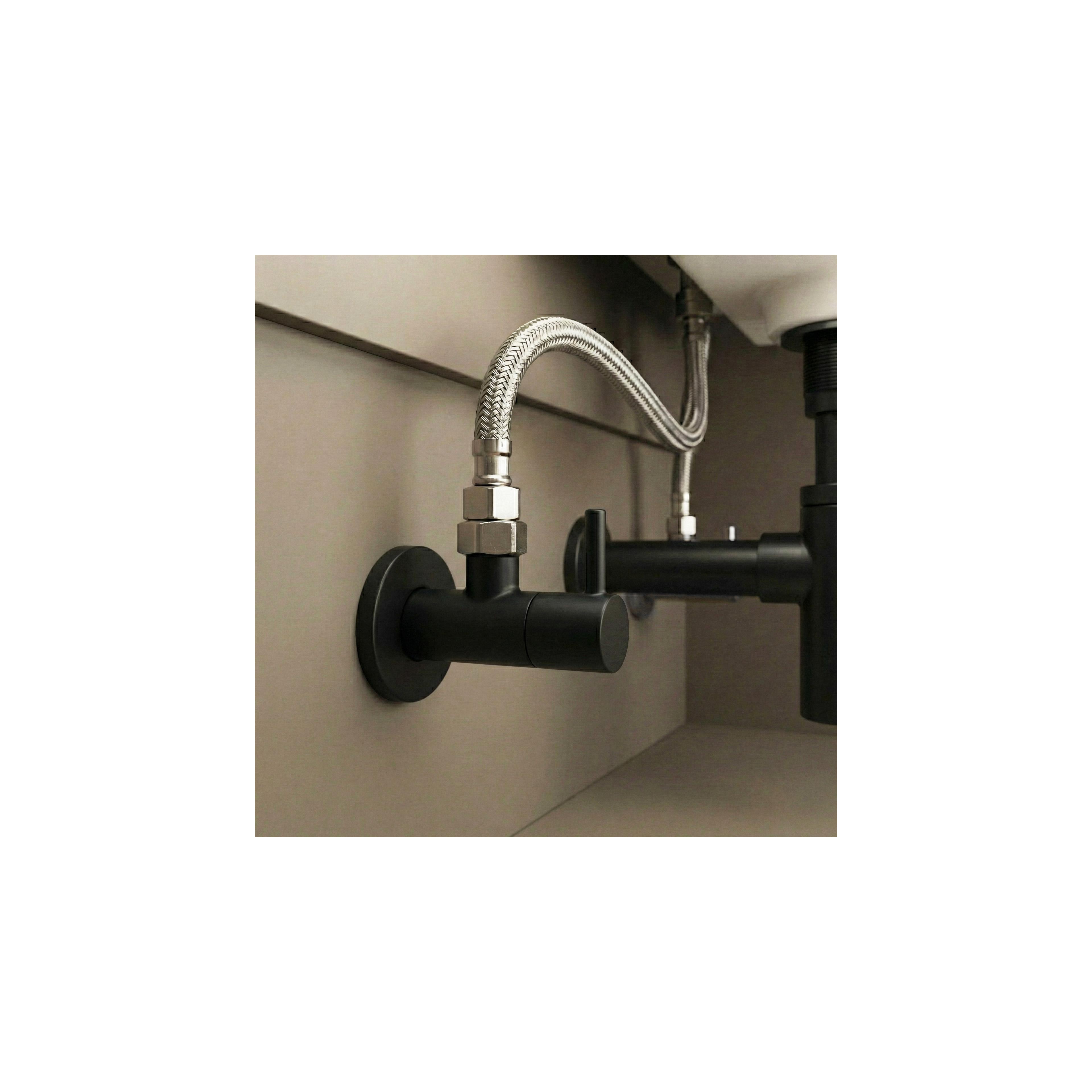 Robinet d’angle 1/2" x 3/8" Black