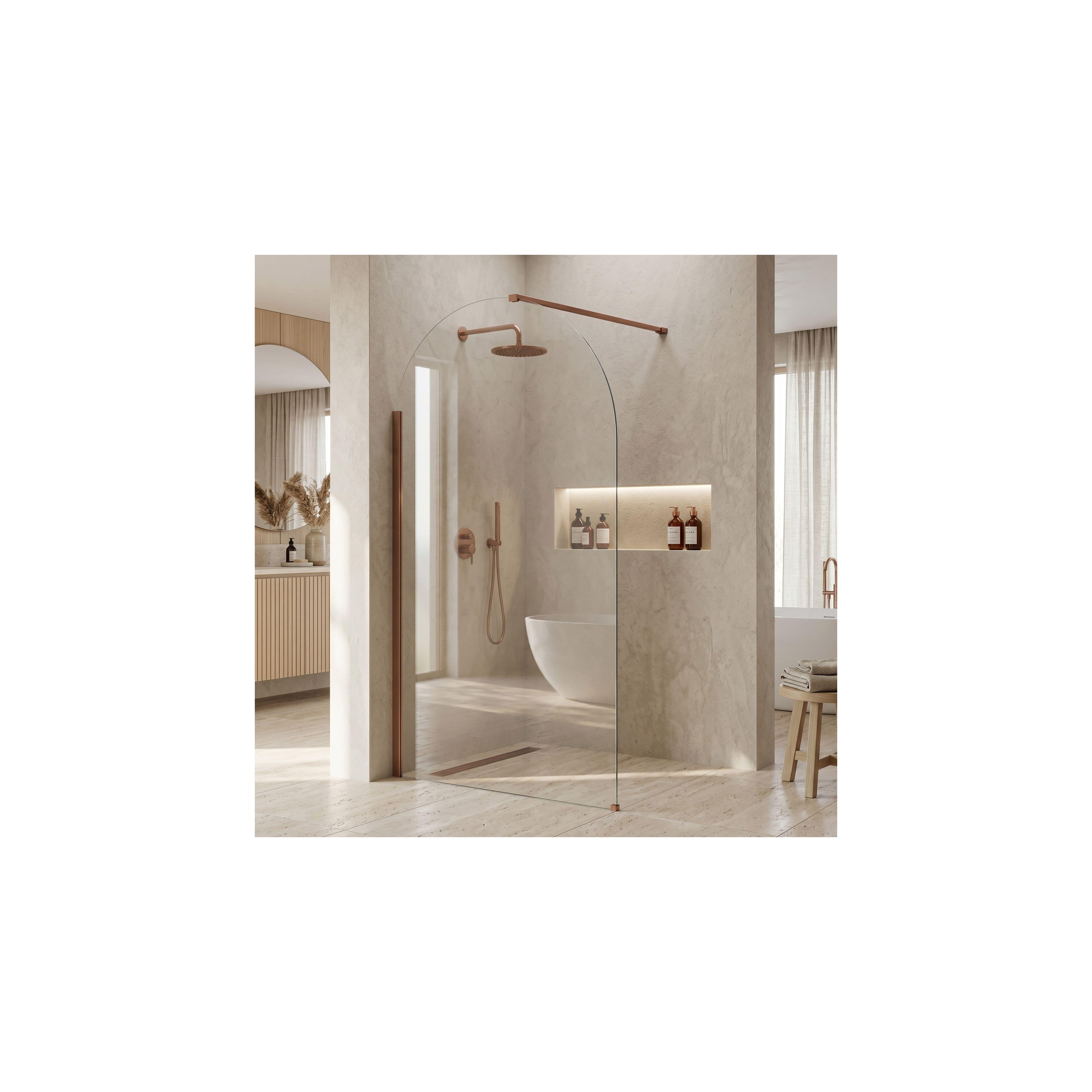 Paroi de douche Rea Heaven Brush Copper 90