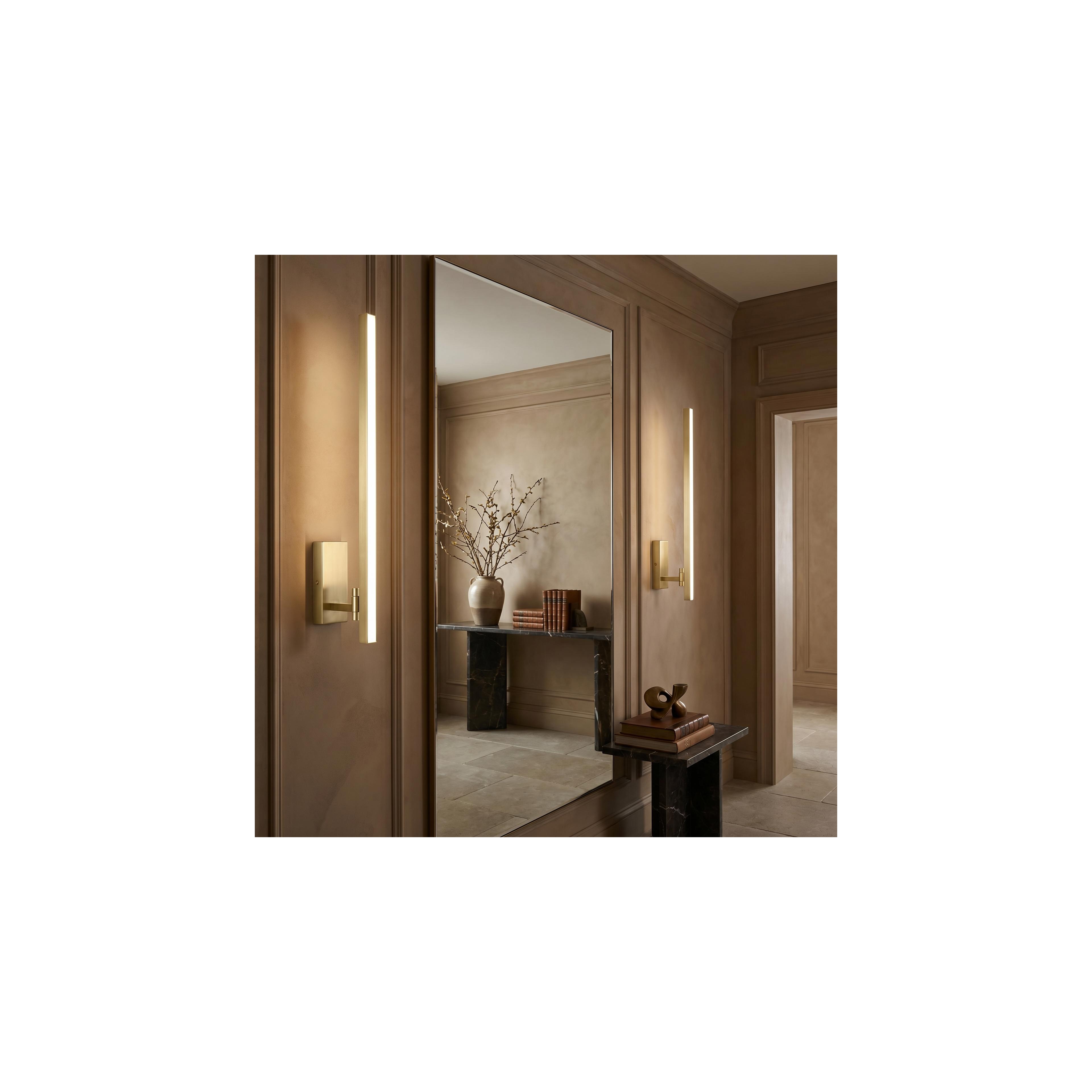 Vannitoa seina LED-valgusti SWE032-1W 60cm BRUSH GOLD